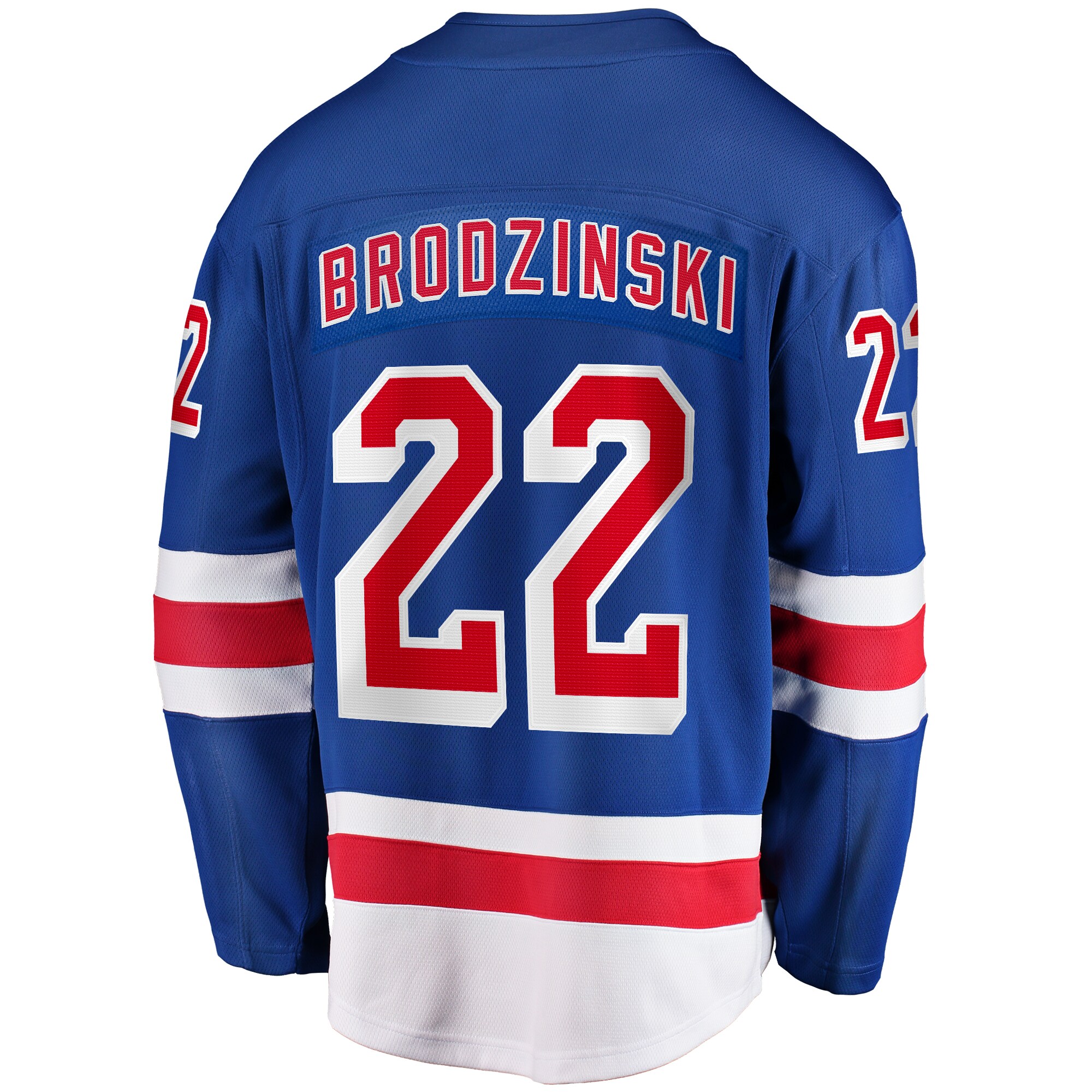 Jonny Brodzinski New York Rangers Fanatics Home Premier Breakaway Player Jersey - Blue
