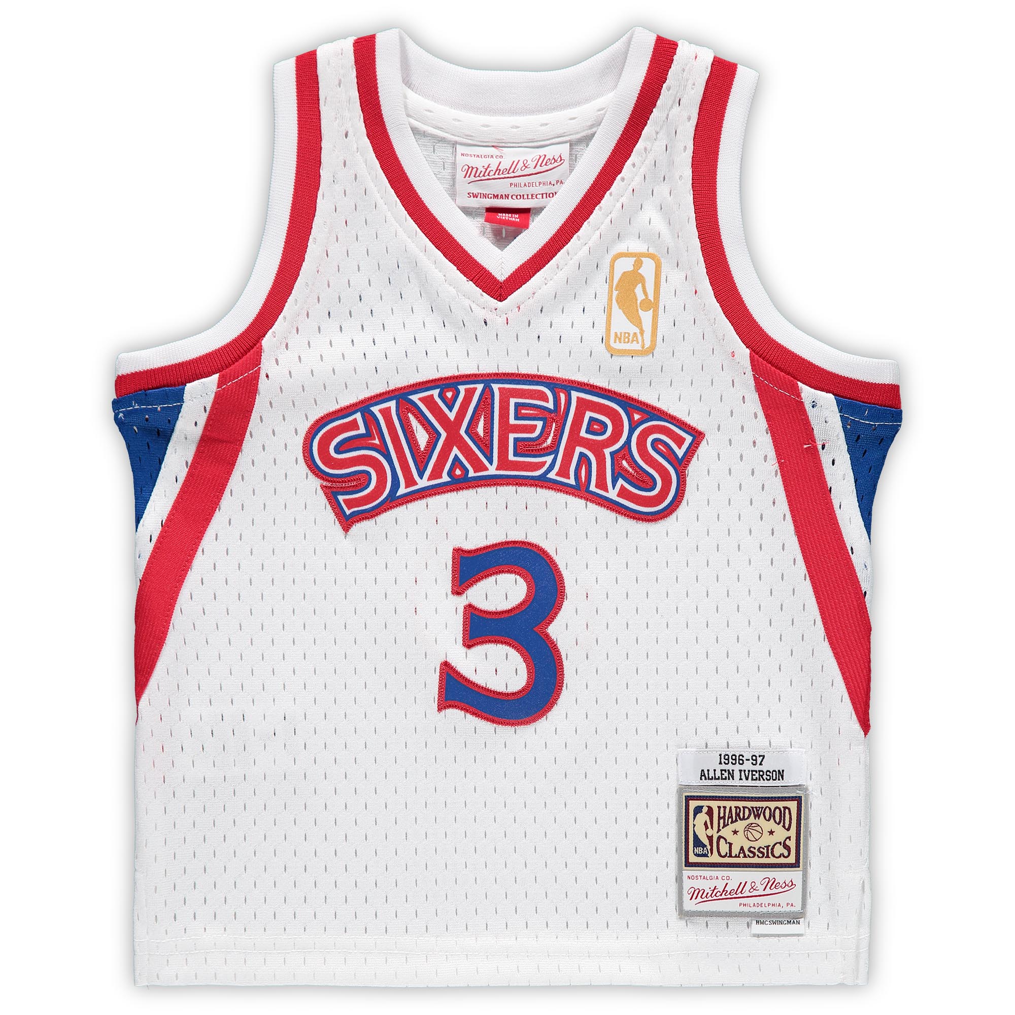 Allen Iverson Philadelphia 76ers Mitchell & Ness Infant 1996\/97 Hardwood Classics Retired Player Jersey - White
