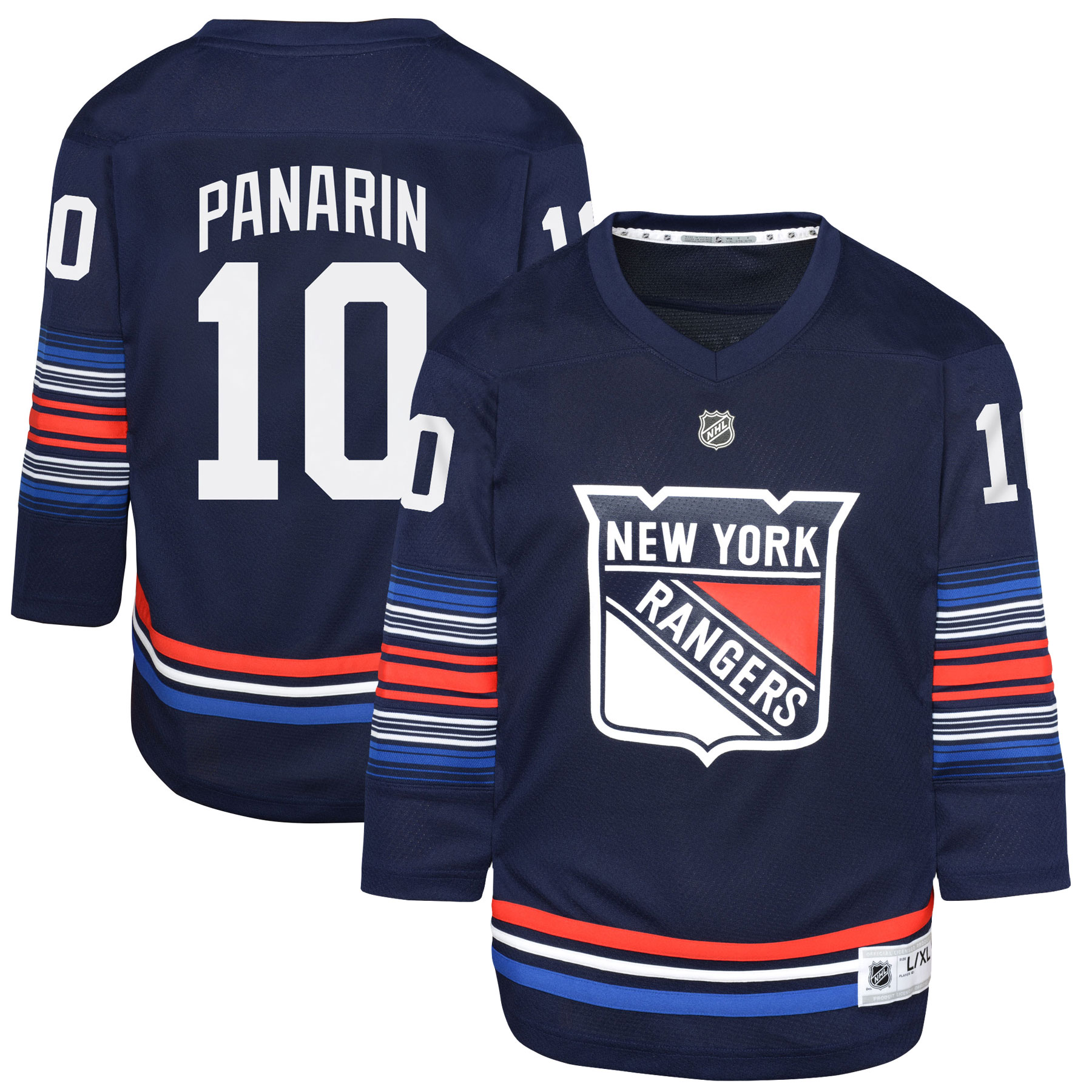 Artemi Panarin New York Rangers Youth Alternate Replica Player Jersey - Navy