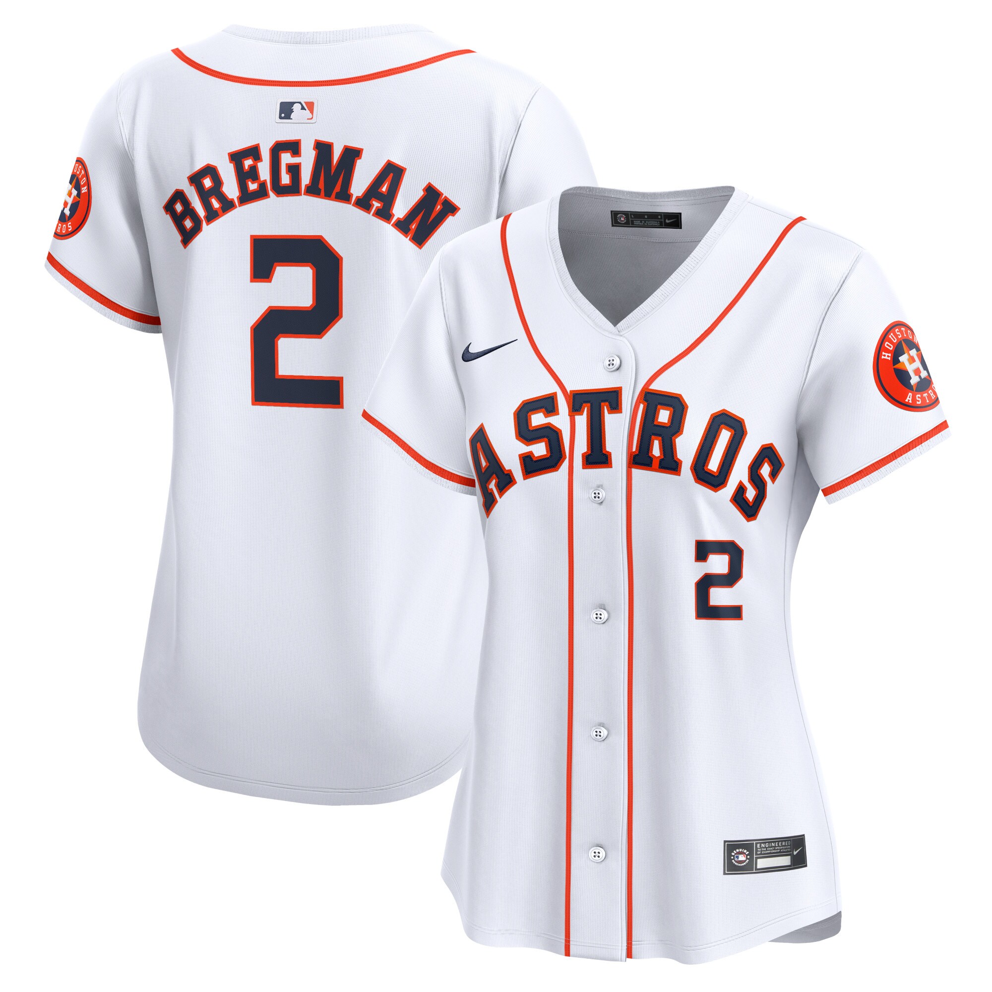 Alex Bregman Houston Astros  Women's Home Limited Player Jersey - White