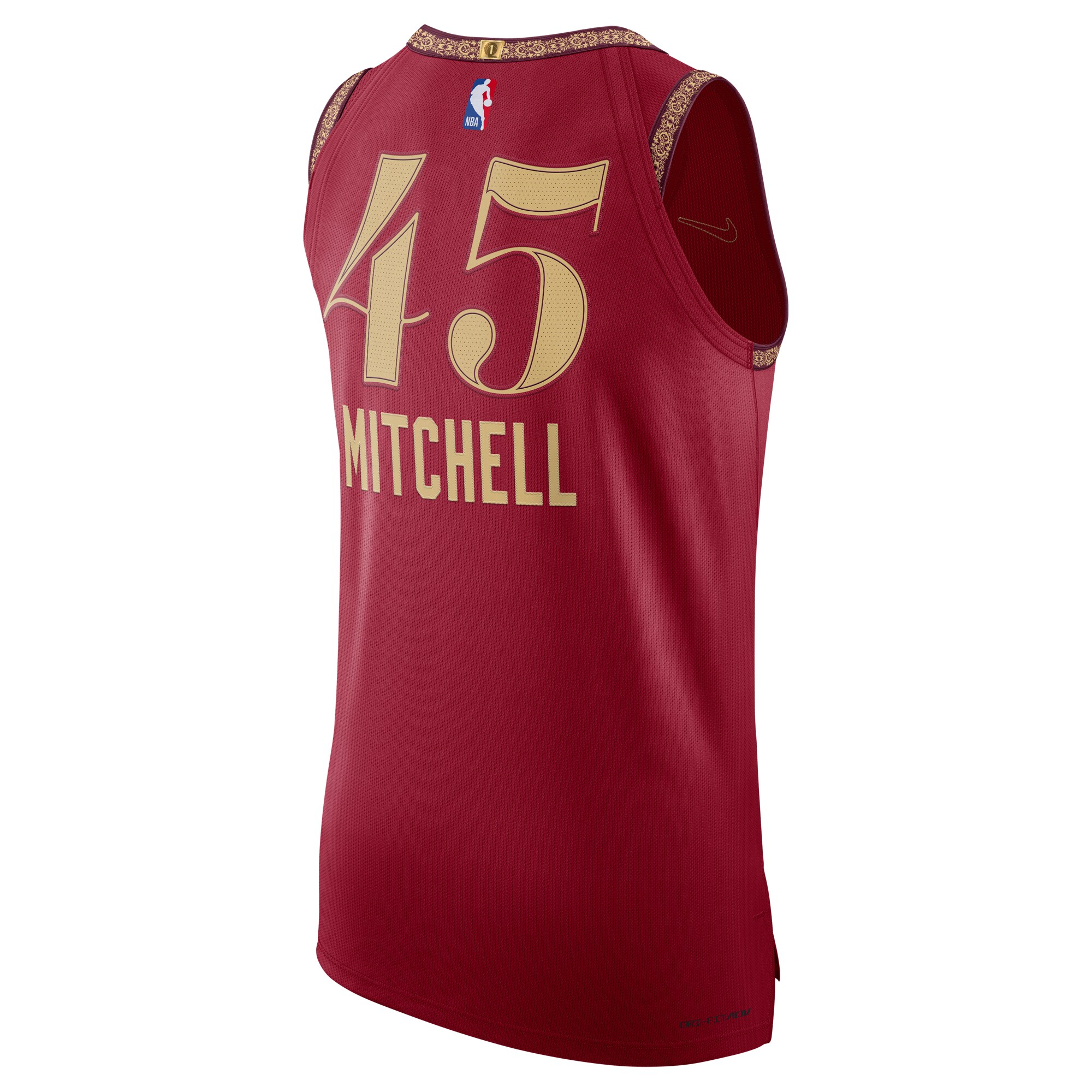 Donovan Mitchell Cleveland Cavaliers  Authentic Jersey - City Edition - Wine