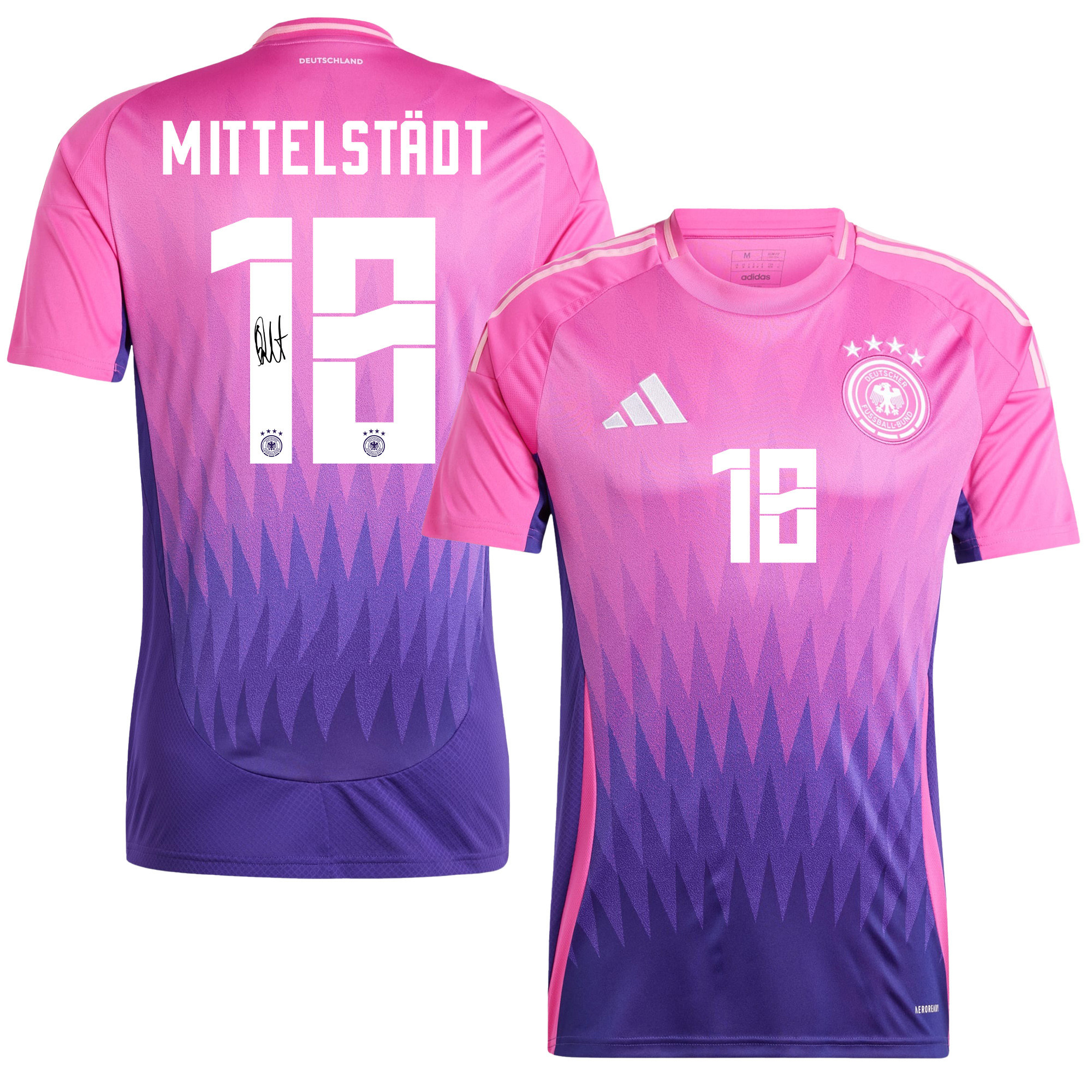 Maximilian Mittelstädt 18 Signed Germany National Team 2024/25 Away Jersey Autographed - Men