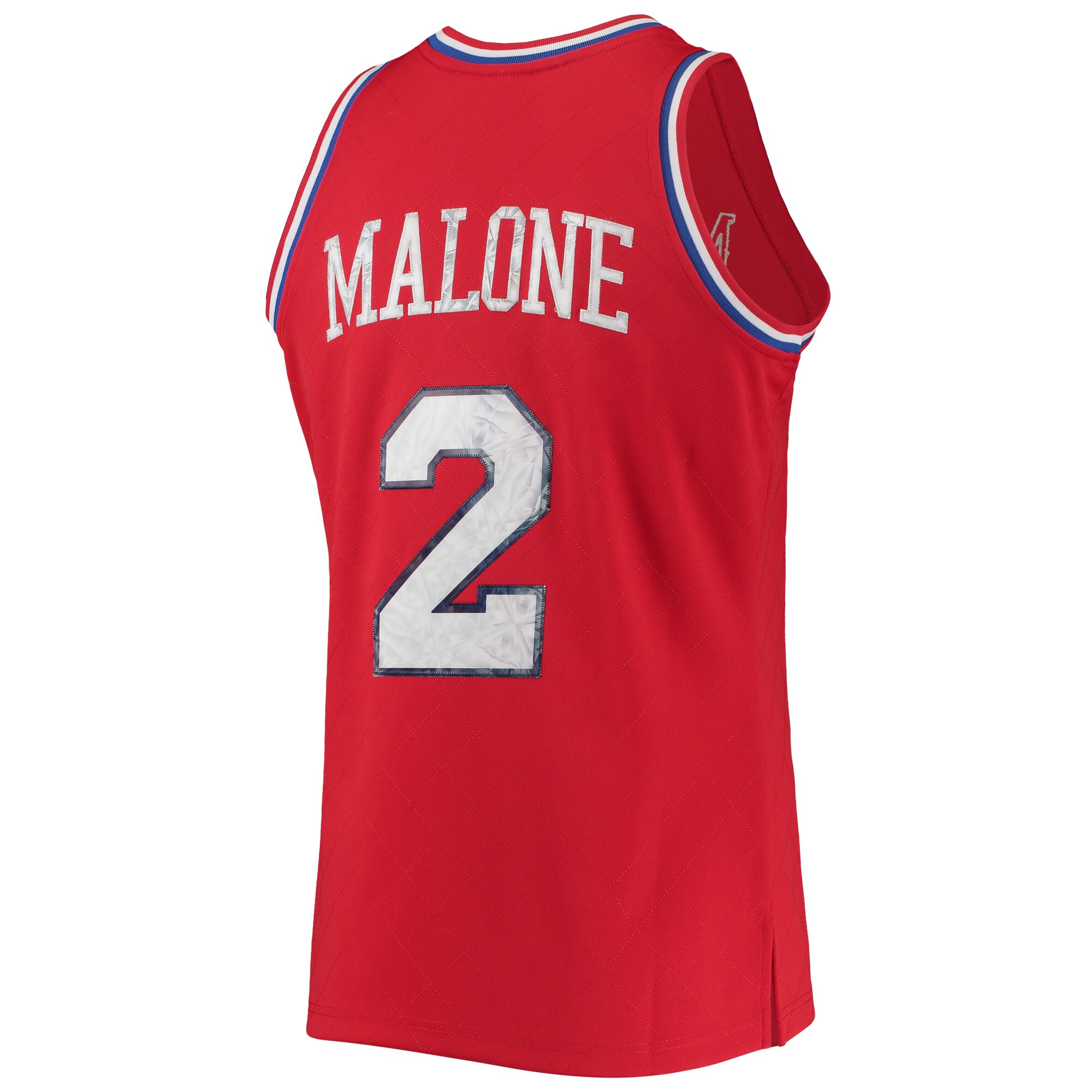 Moses Malone Philadelphia 76ers Mitchell & Ness 1982\/83 Hardwood Classics NBA 75th Anniversary Diamond Swingman Jersey - Red