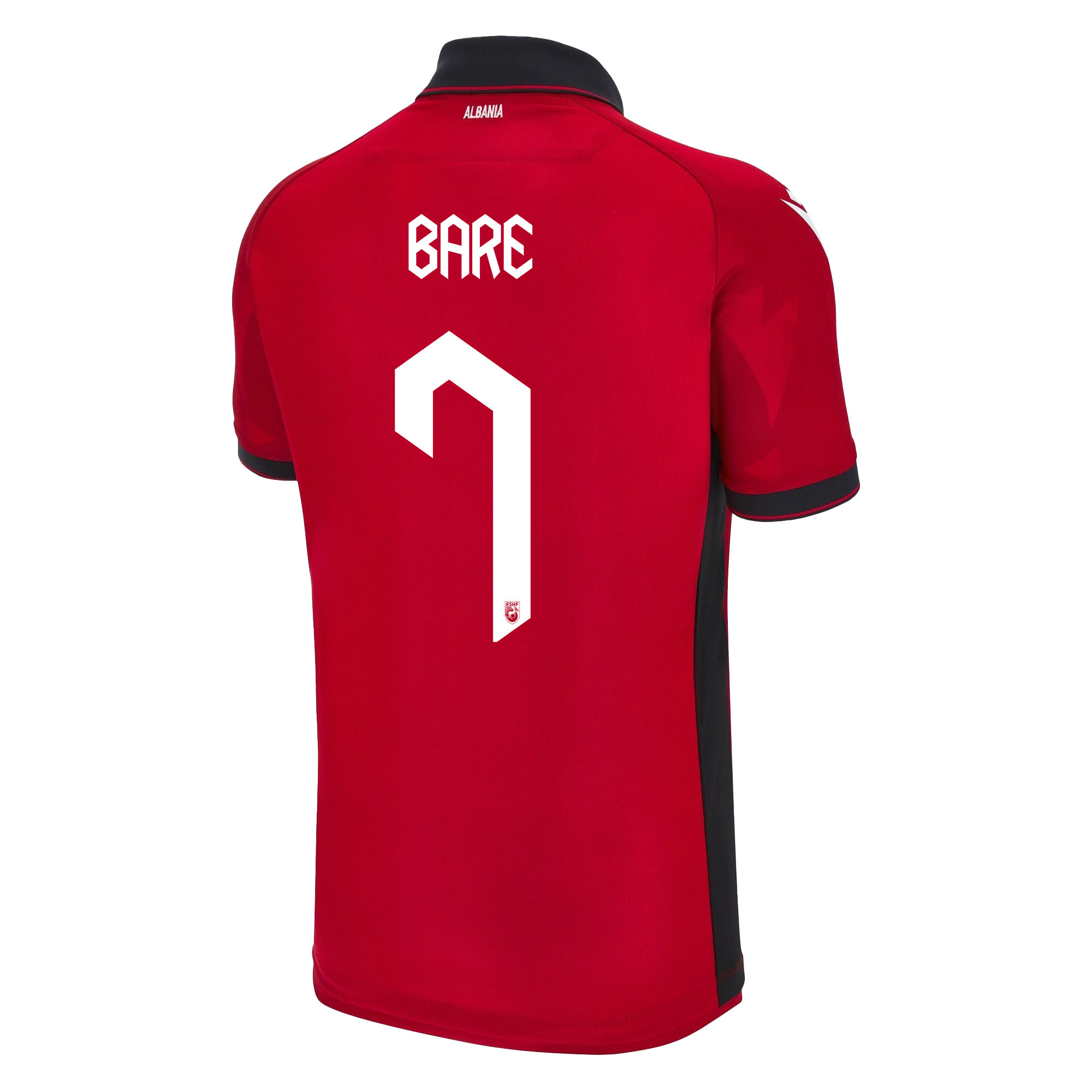Keidi Bare 7 Albania National Team 2024/25 Home Men Jersey - Red