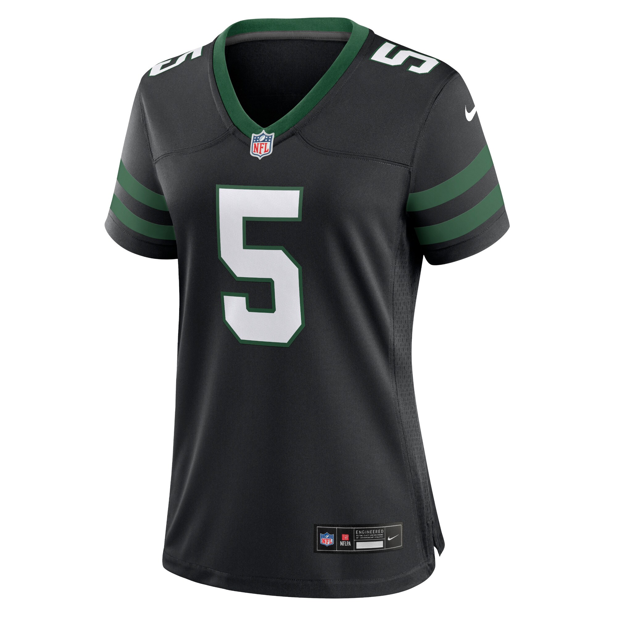 Garrett Wilson New York Jets  Women's Alternate Game Jersey - Legacy Black