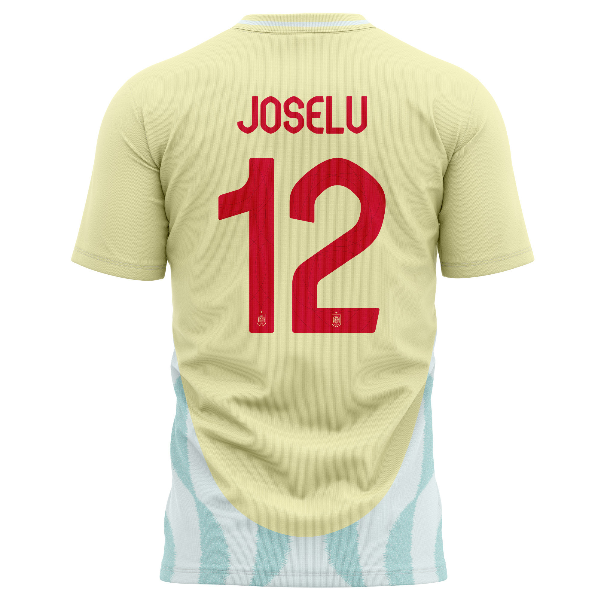 Joselu 12 Spain National Team 2024 Away Kits AOP T-shirt - Yellow