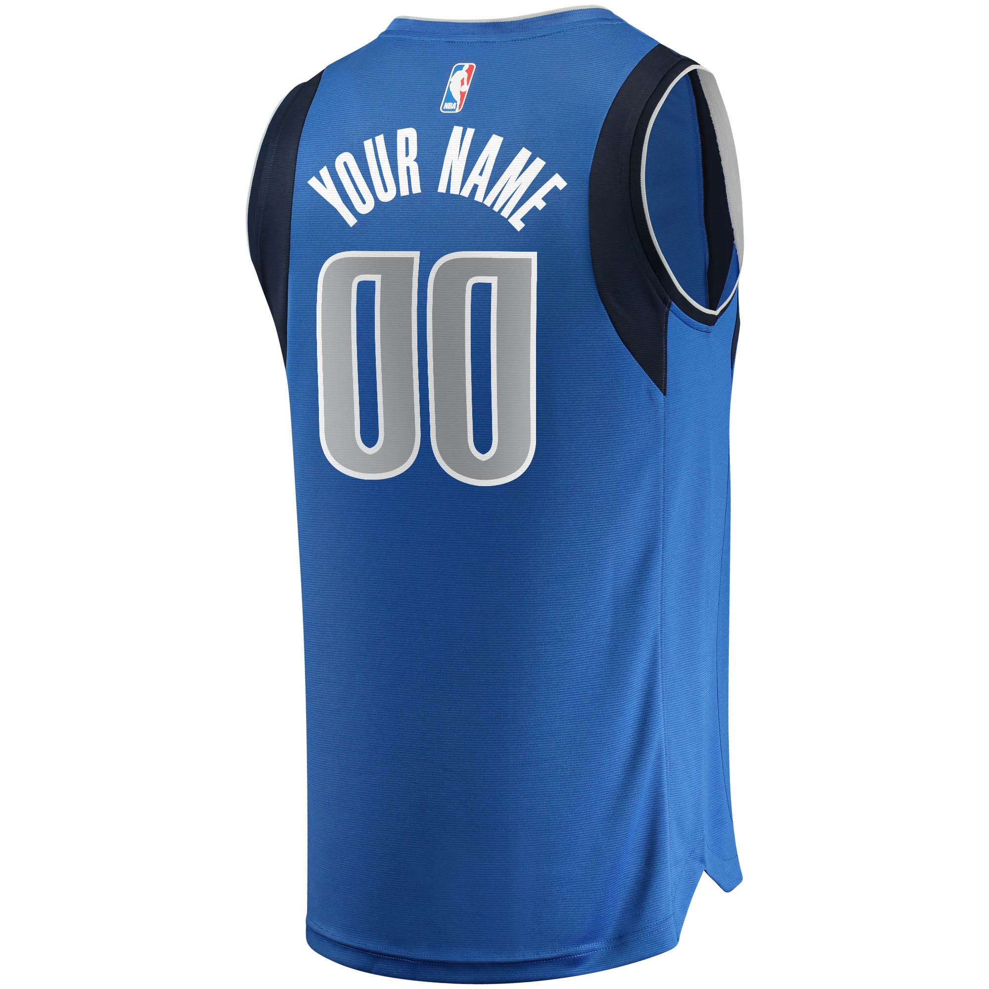 Dallas Mavericks Fanatics Youth Fast Break Custom Replica Jersey Blue - Icon Edition