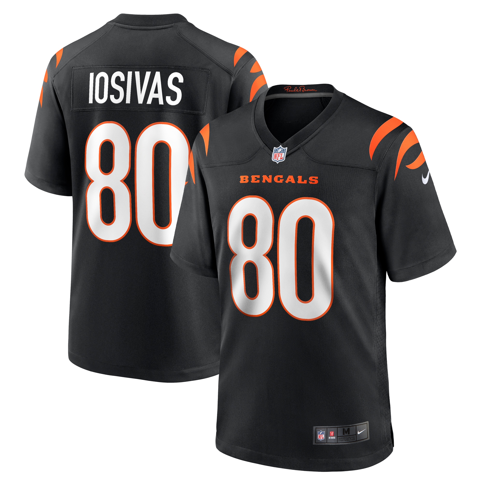 Andrei Iosivas Cincinnati Bengals  Team Game Jersey -  Black