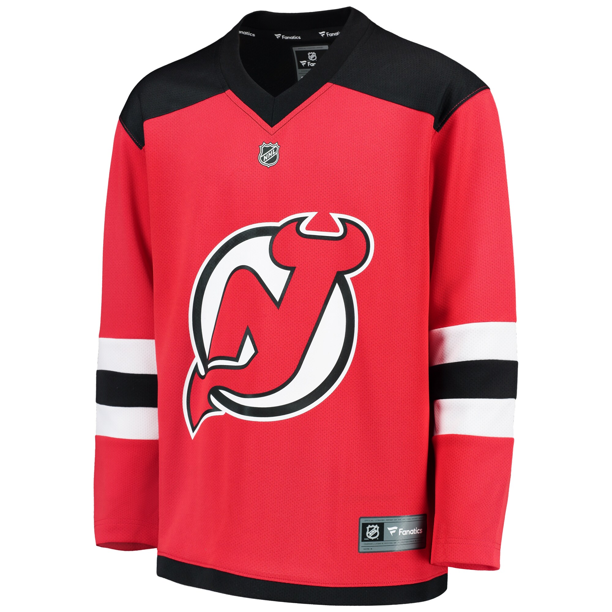 New Jersey Devils Fanatics Youth Home Replica Blank Jersey - Red
