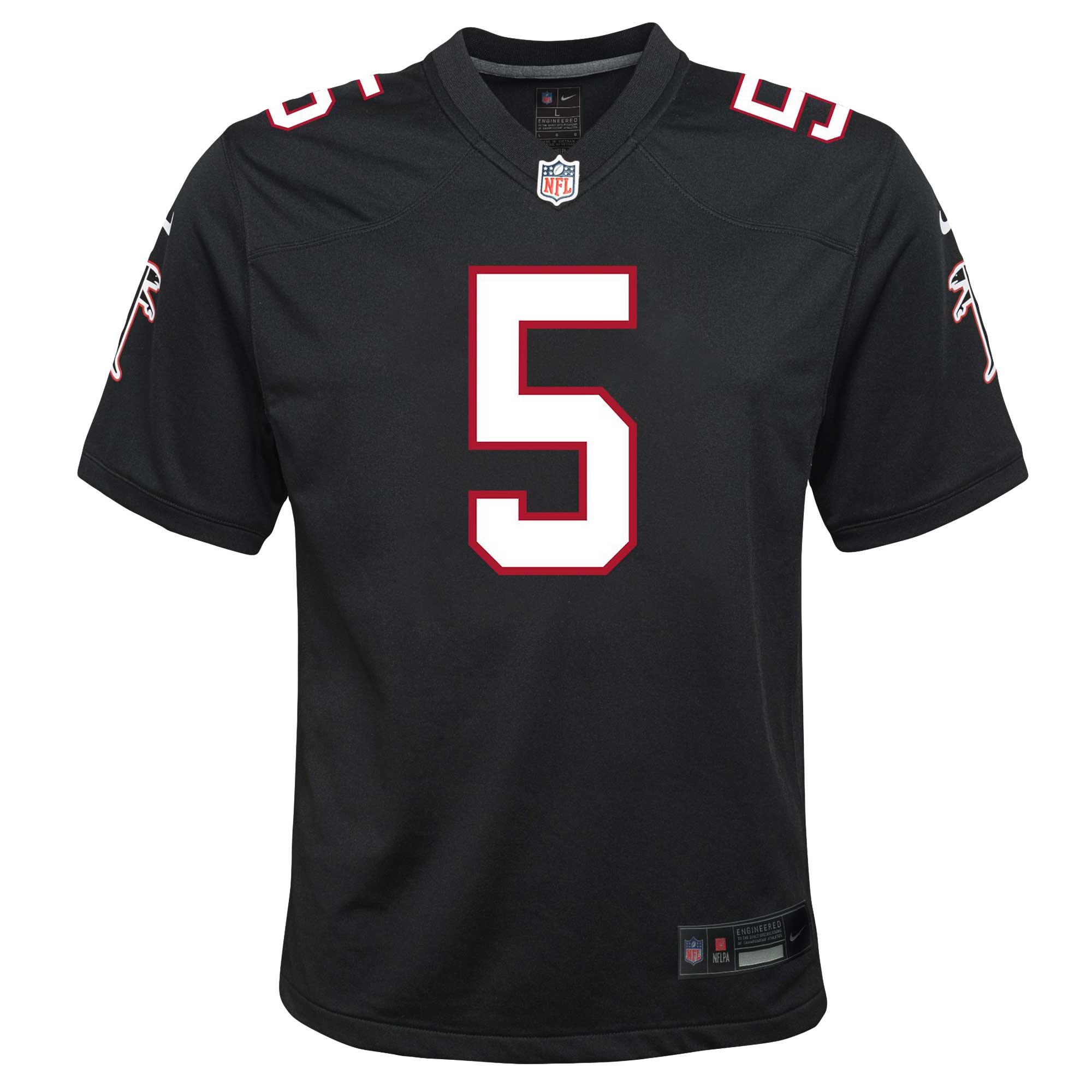 Drake London Atlanta Falcons  Youth Game Jersey - Black