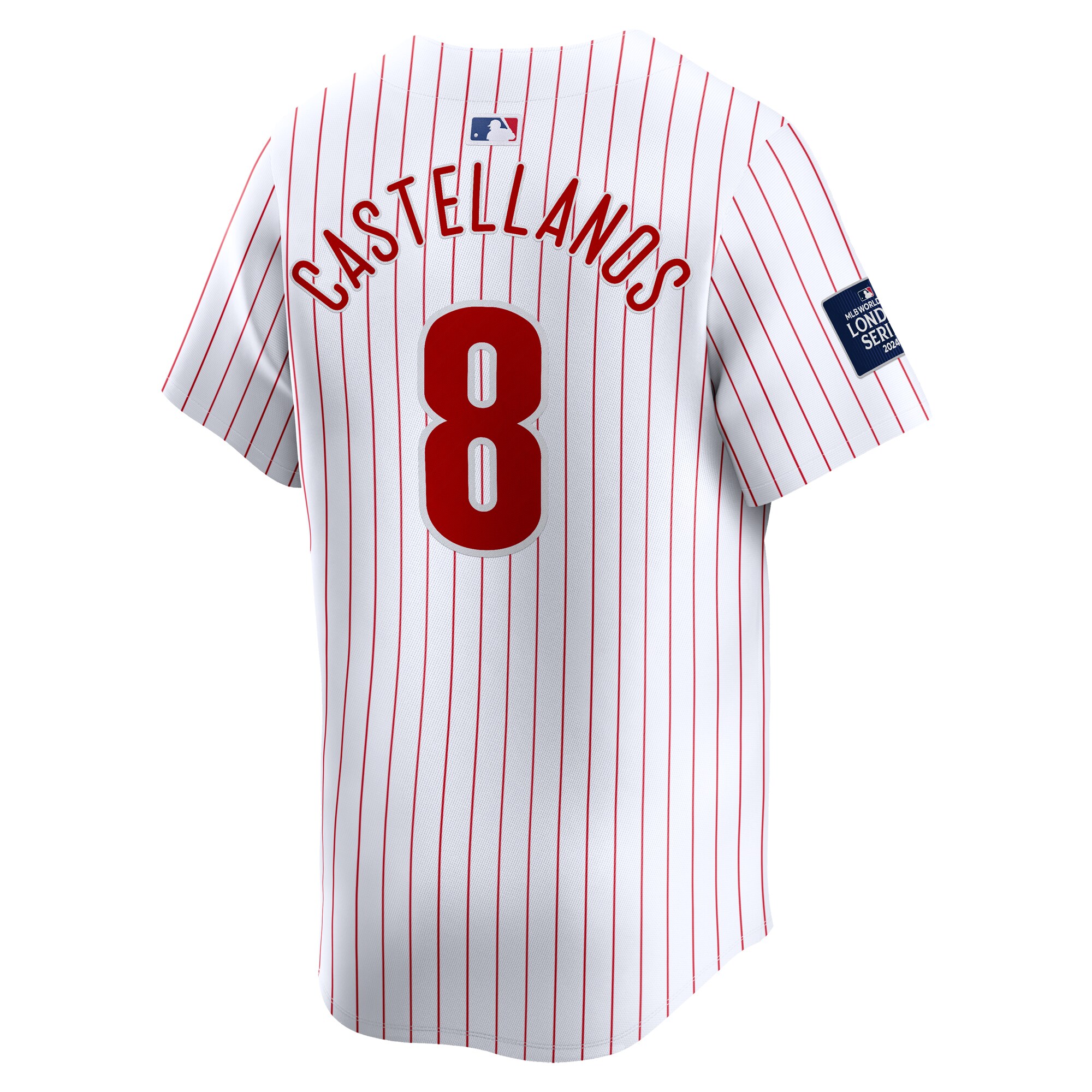 Nick Castellanos Philadelphia Phillies  2024 MLB World Tour London Series Home Limited Player Jersey - White