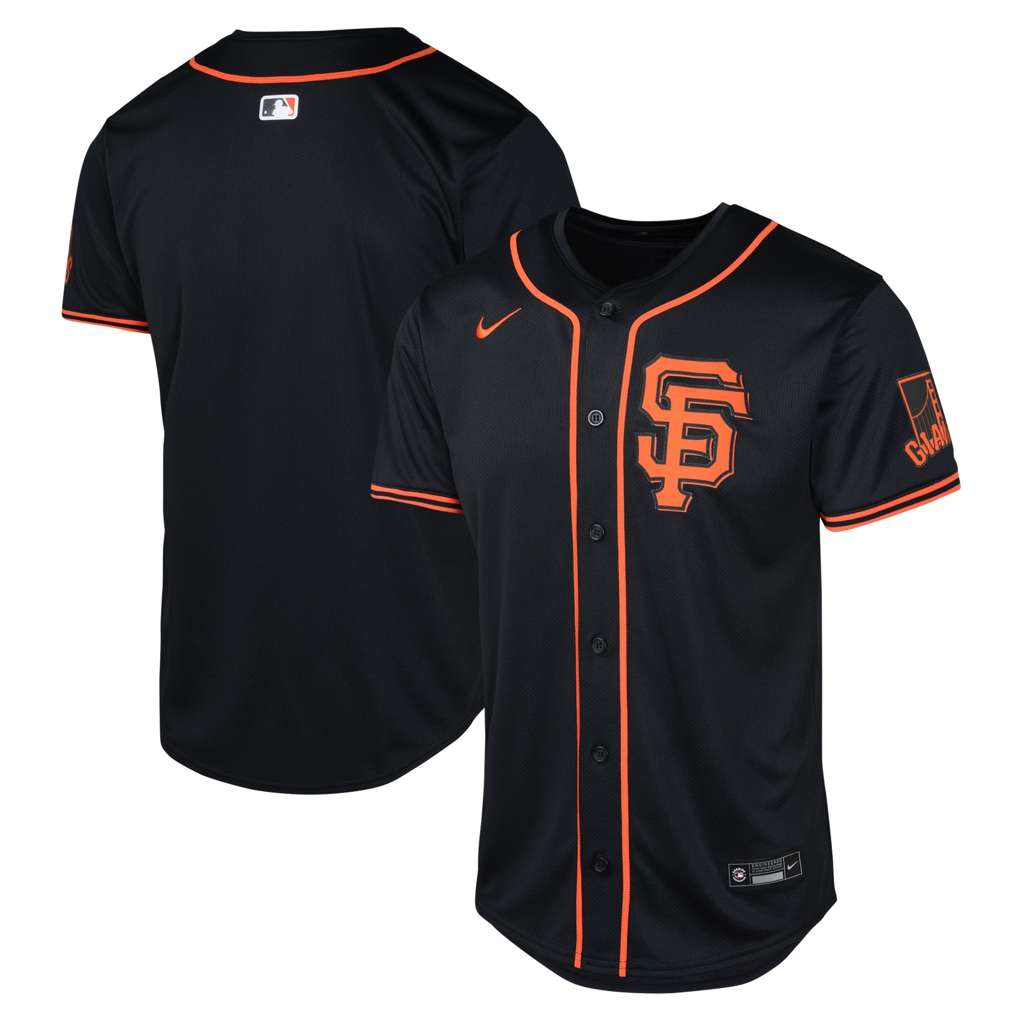 San Francisco Giants  Youth Alternate Limited Jersey - Black