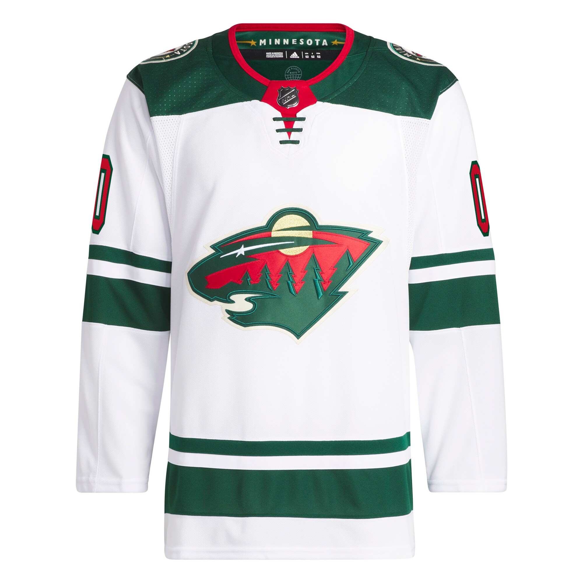 Minnesota Wild adidas  Away  Primegreen Authentic Custom Jersey - White