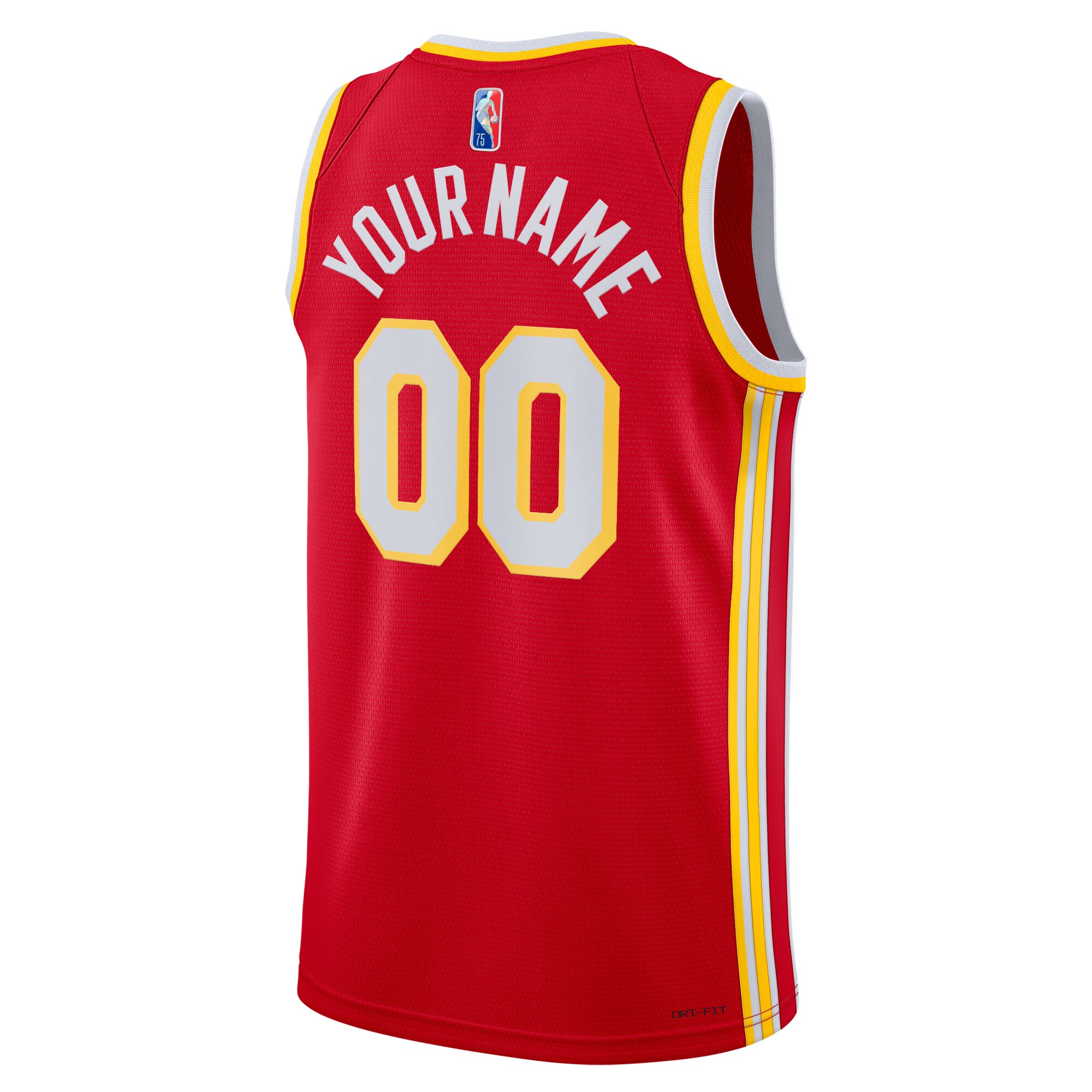 Atlanta Hawks  2021\/22 Diamond Swingman Custom Jersey - Icon Edition - Red