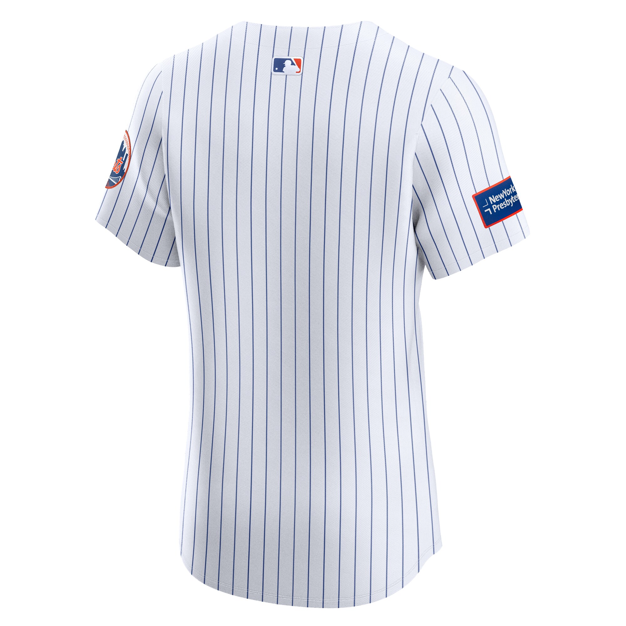 New York Mets  Home Elite Patch Jersey - White