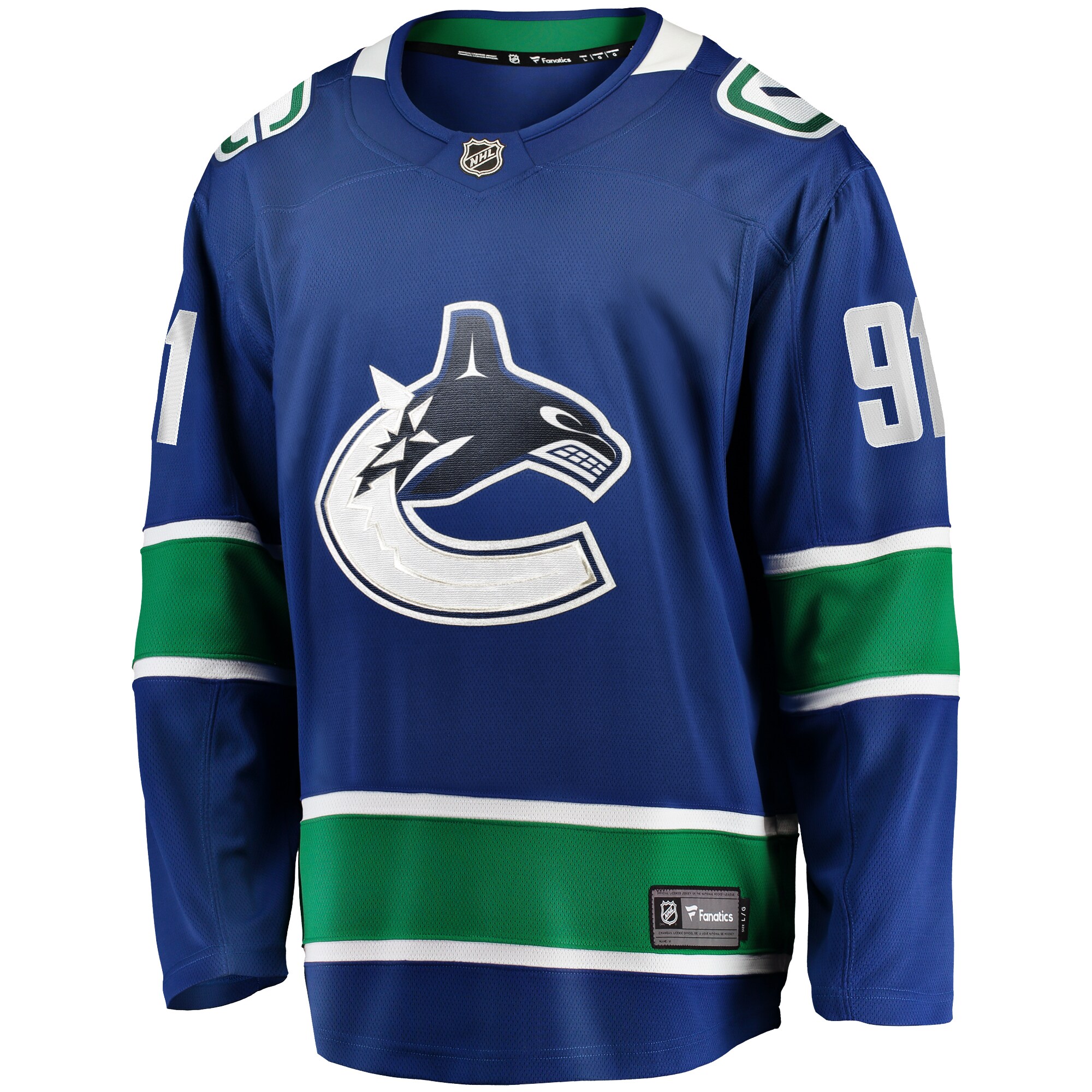 Nikita Zadorov Vancouver Canucks Fanatics Home Premier Breakaway Player Jersey - Blue
