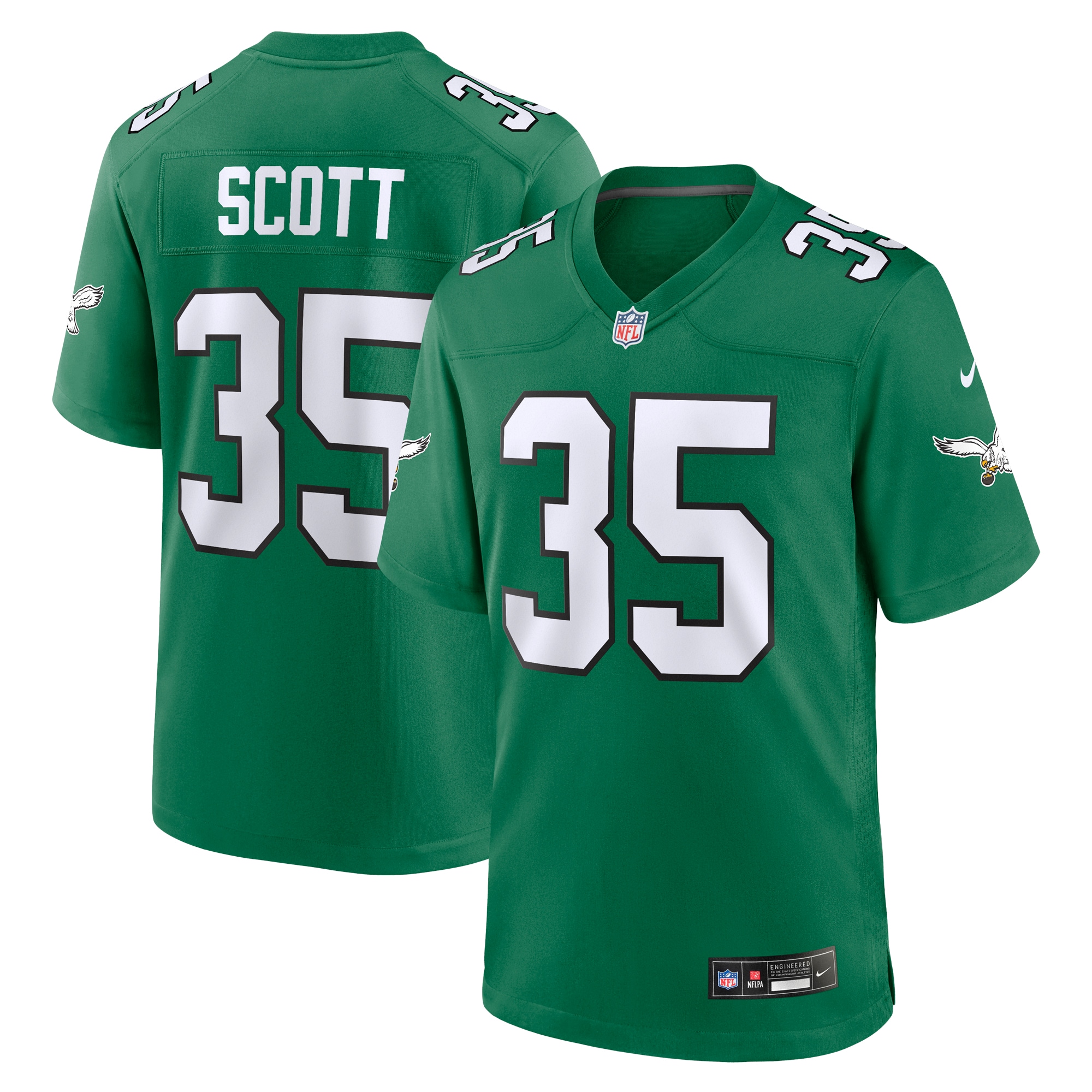 Boston Scott Philadelphia Eagles  Alternate Game Jersey - Kelly Green