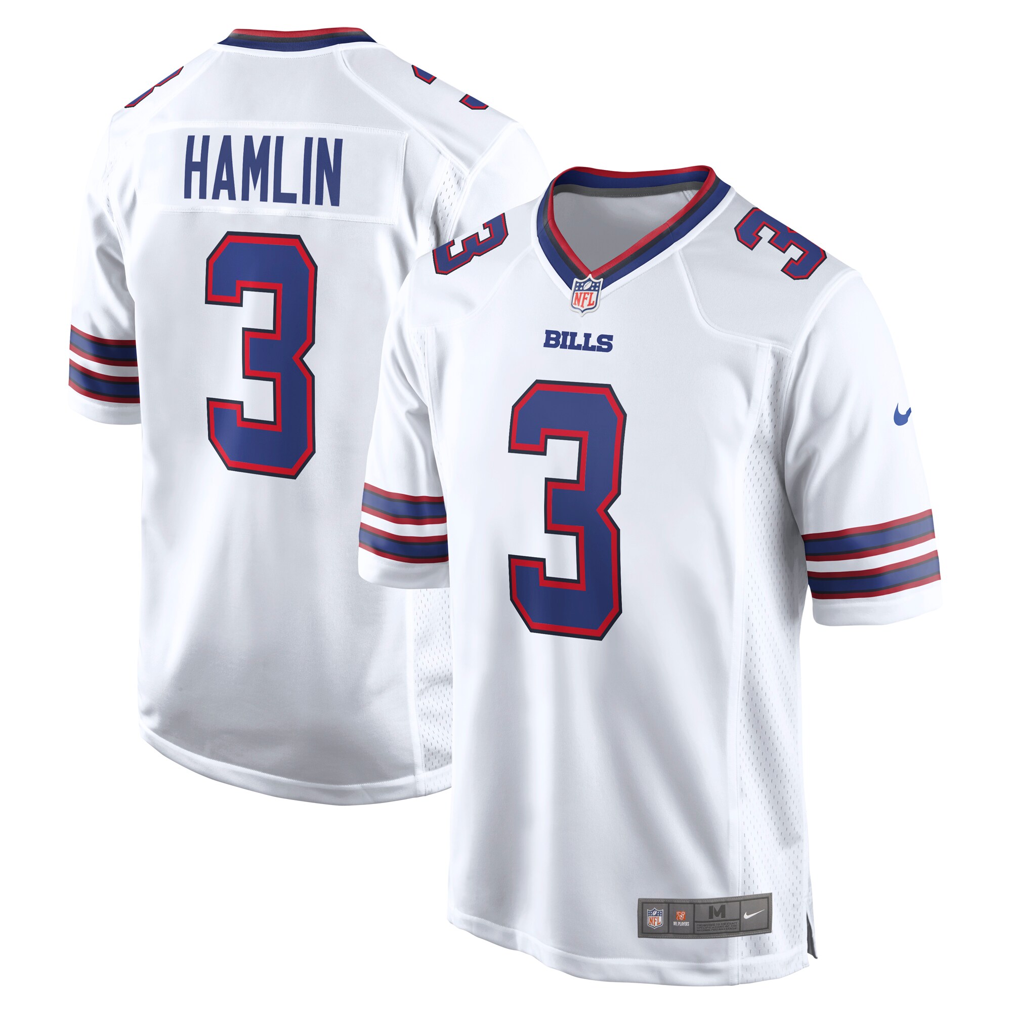 Damar Hamlin Buffalo Bills   Game Jersey - White