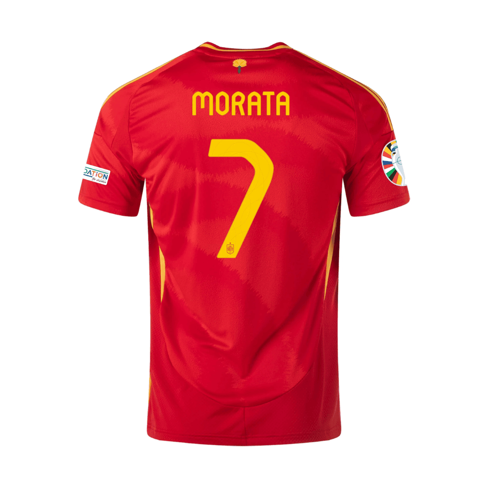Álvaro Morata 7 Spain National Team 2024 Home Men Jersey - Scarlet