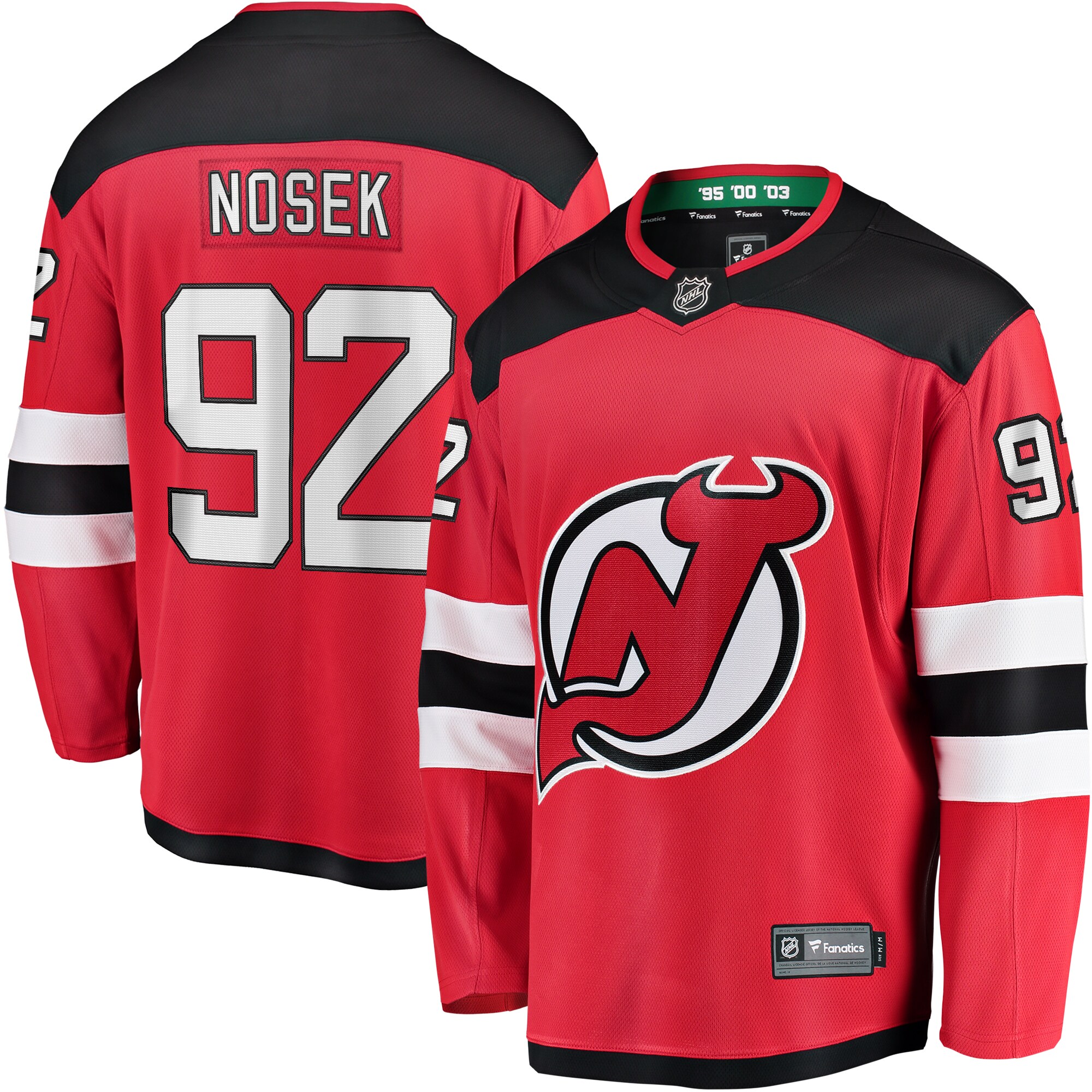 Tomas Nosek New Jersey Devils Fanatics Home Breakaway Jersey - Red