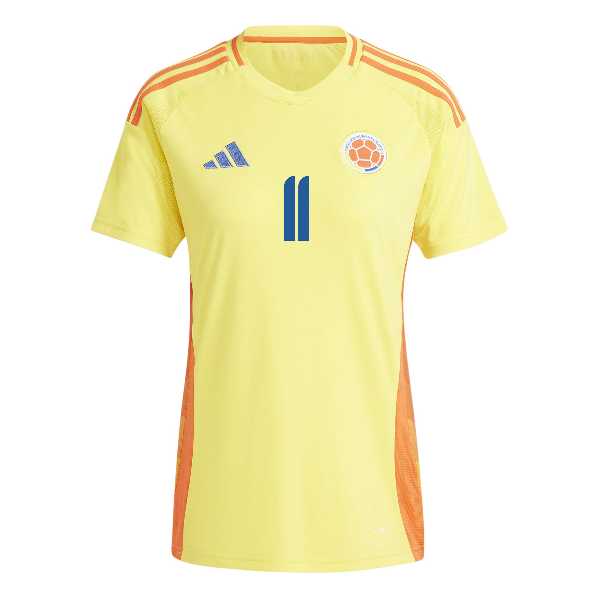 Jhon Arias 11 Colombia National Team 2024/25 Home Women Jersey - Yellow