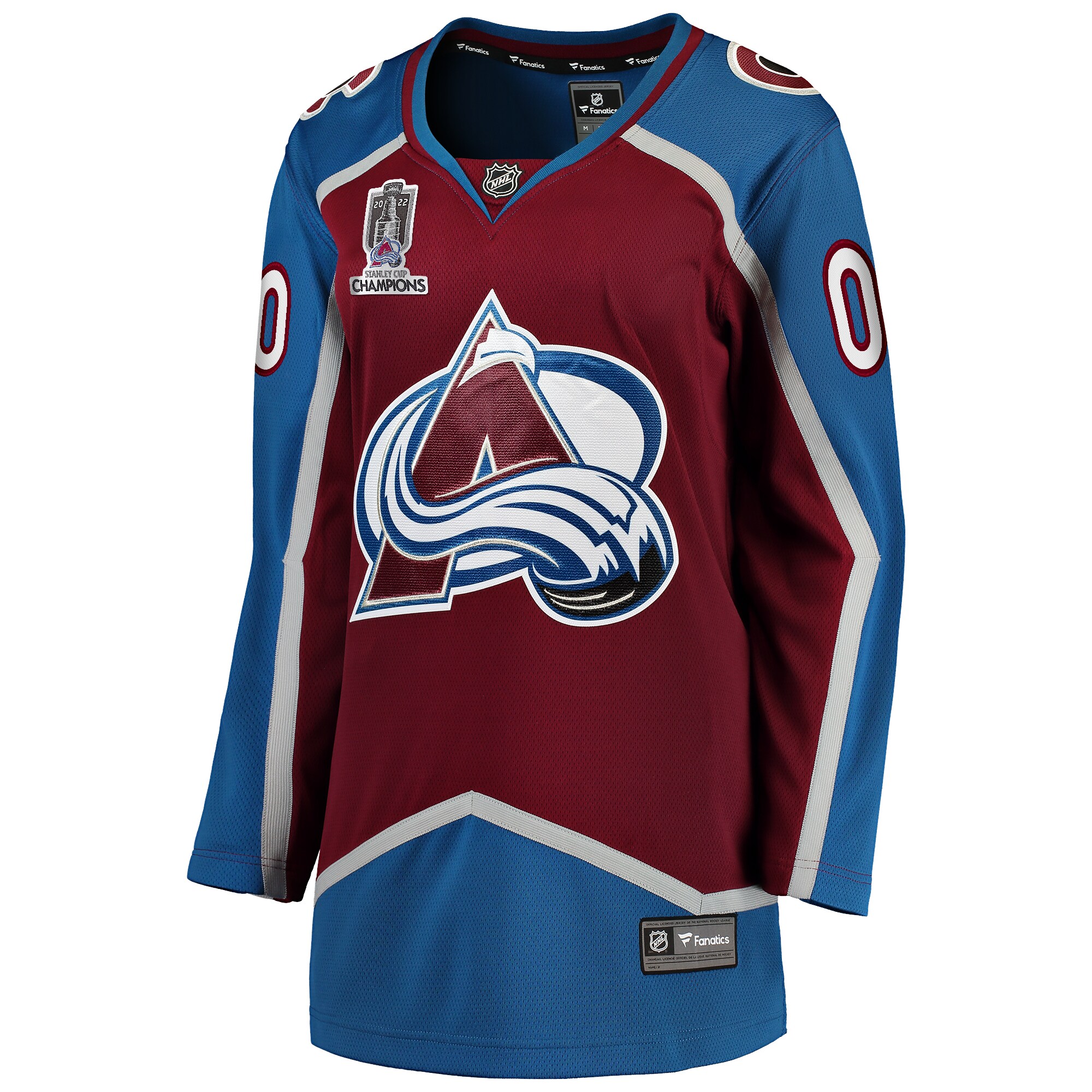 Colorado Avalanche Fanatics Women's Home 2022 Stanley Cup Champions Breakaway Custom Jersey - Burgundy