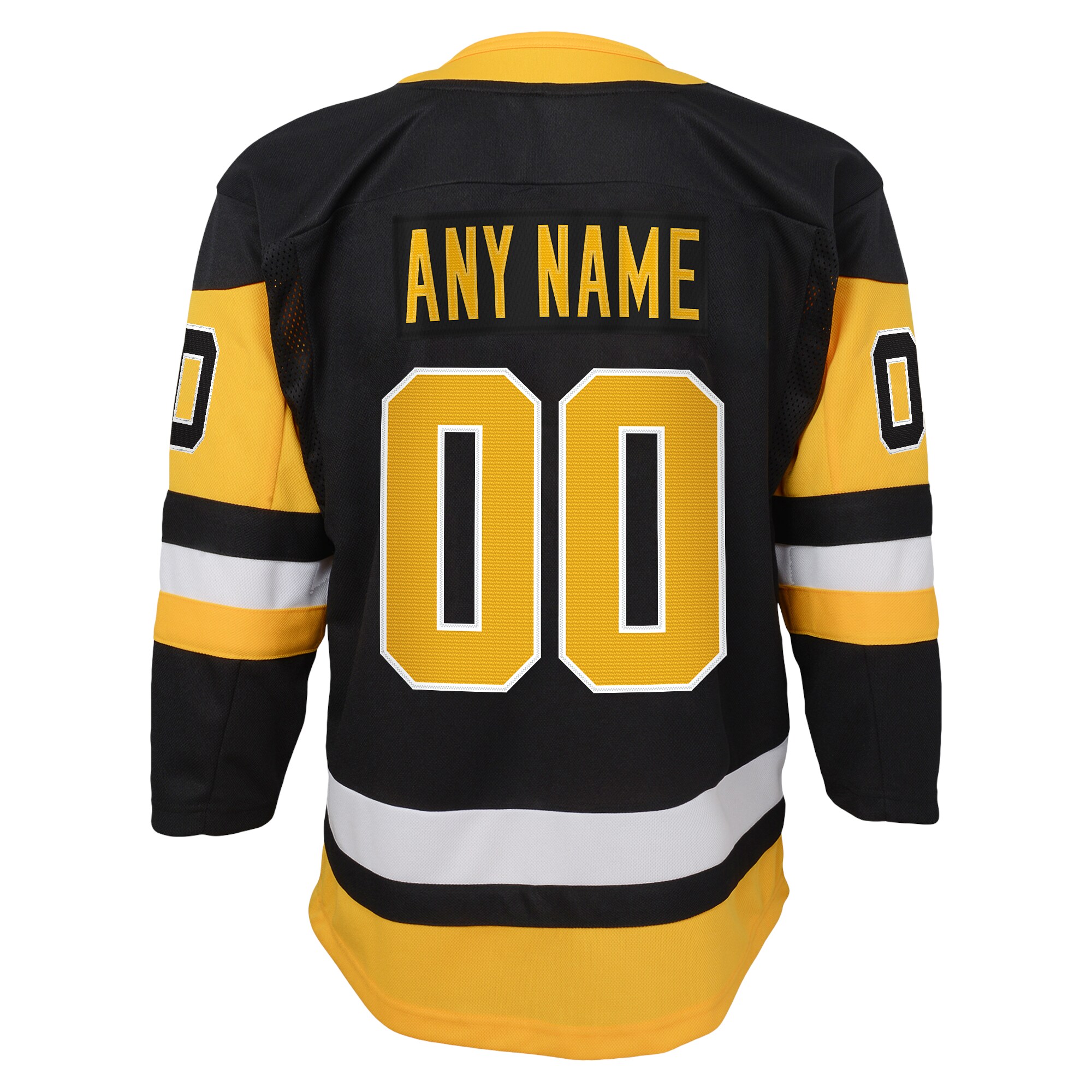 Pittsburgh Penguins Youth Home Premier Custom Jersey - Black