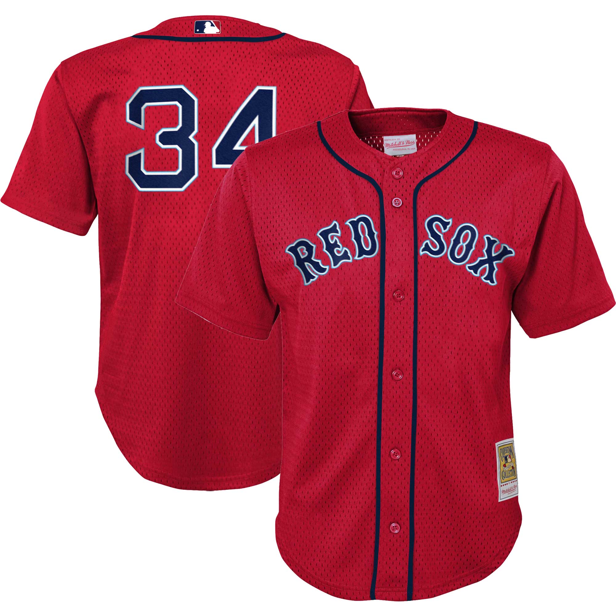 David Ortiz Boston Red Sox Mitchell & Ness Preschool Cooperstown Collection\u00c2\u00a0Mesh Batting Practice Jersey - Red