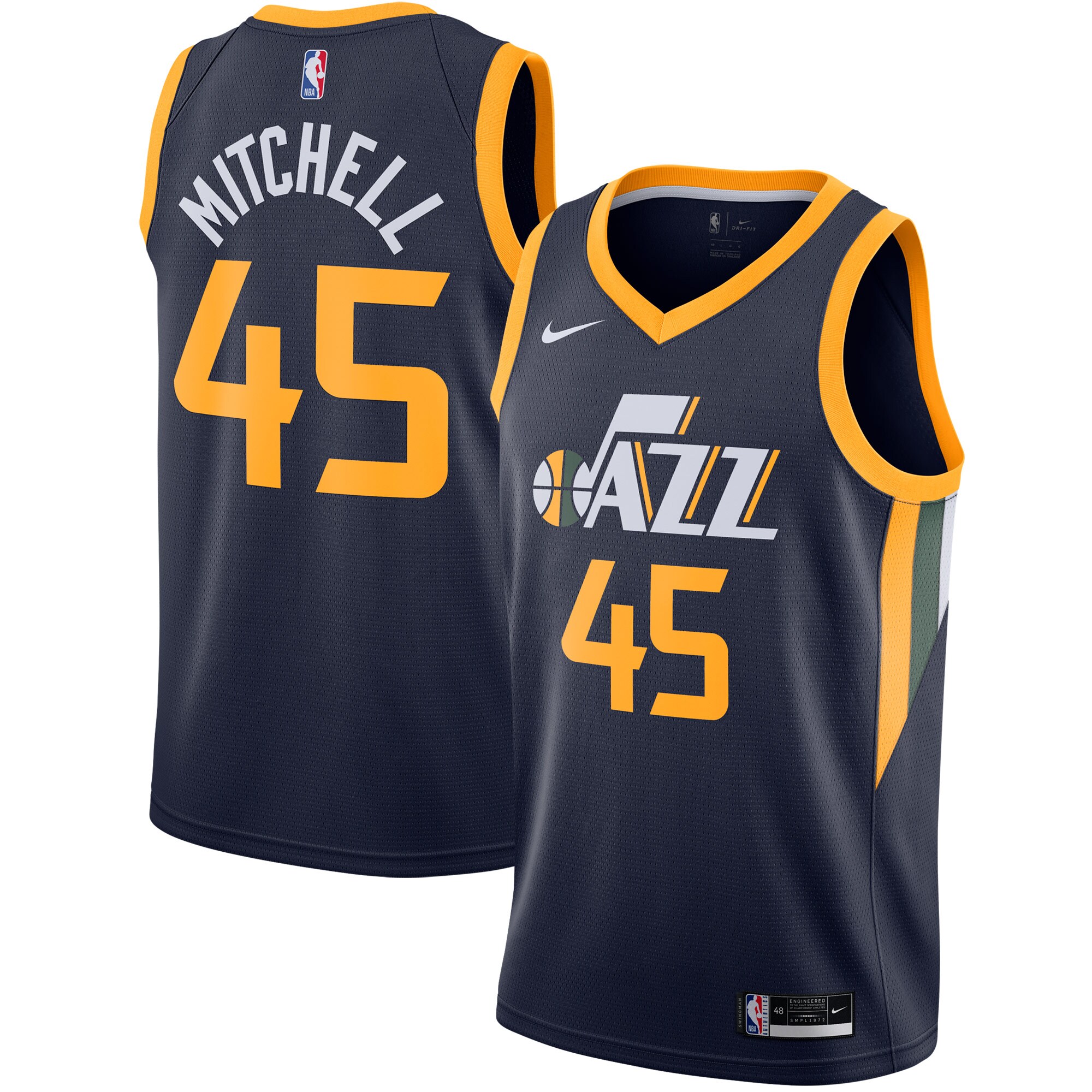 Donovan Mitchell Utah Jazz  2020\/21 Swingman Jersey - Navy - Icon Edition