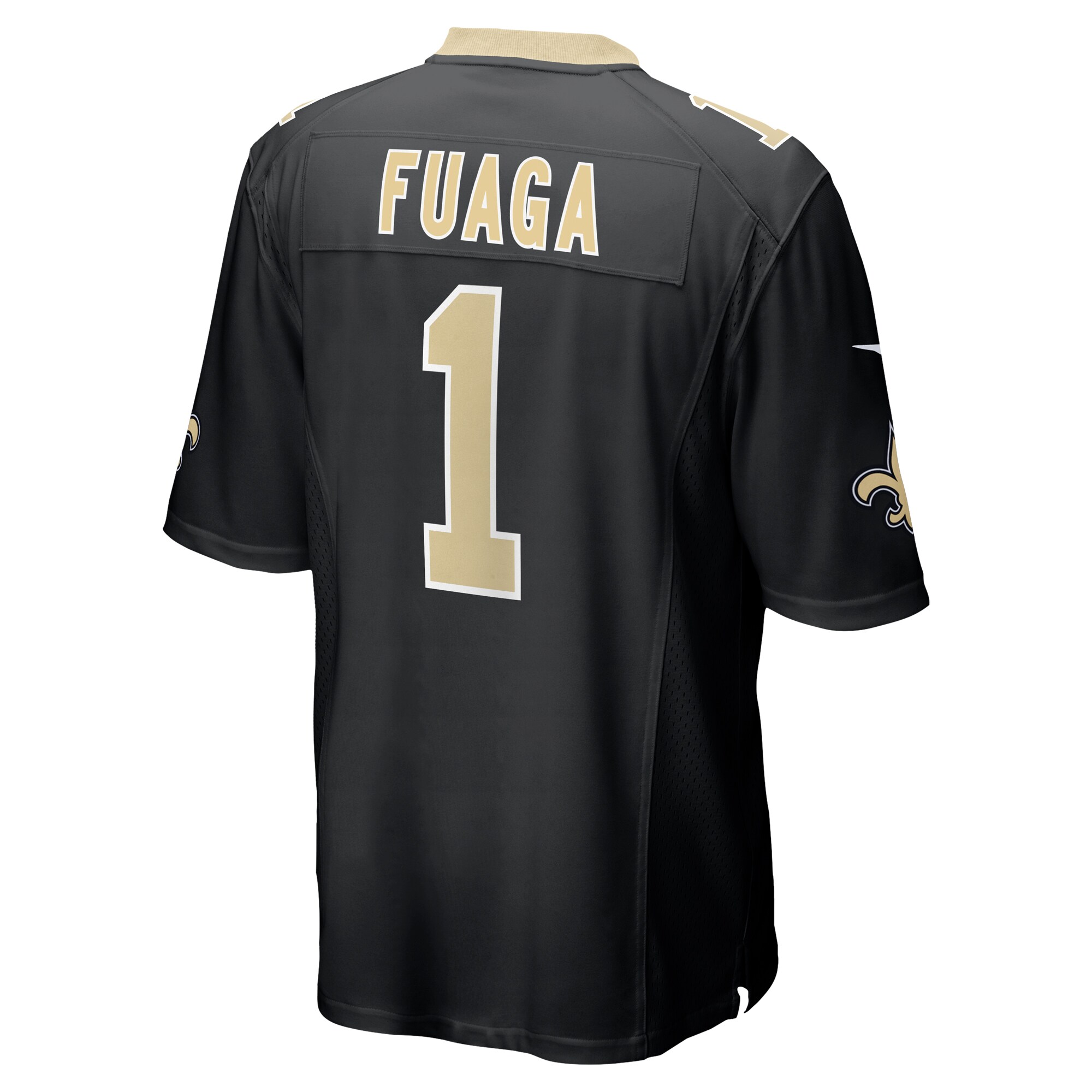 Taliese Fuaga New Orleans Saints  2024 NFL Draft First Round Pick Player Game Jersey - Black