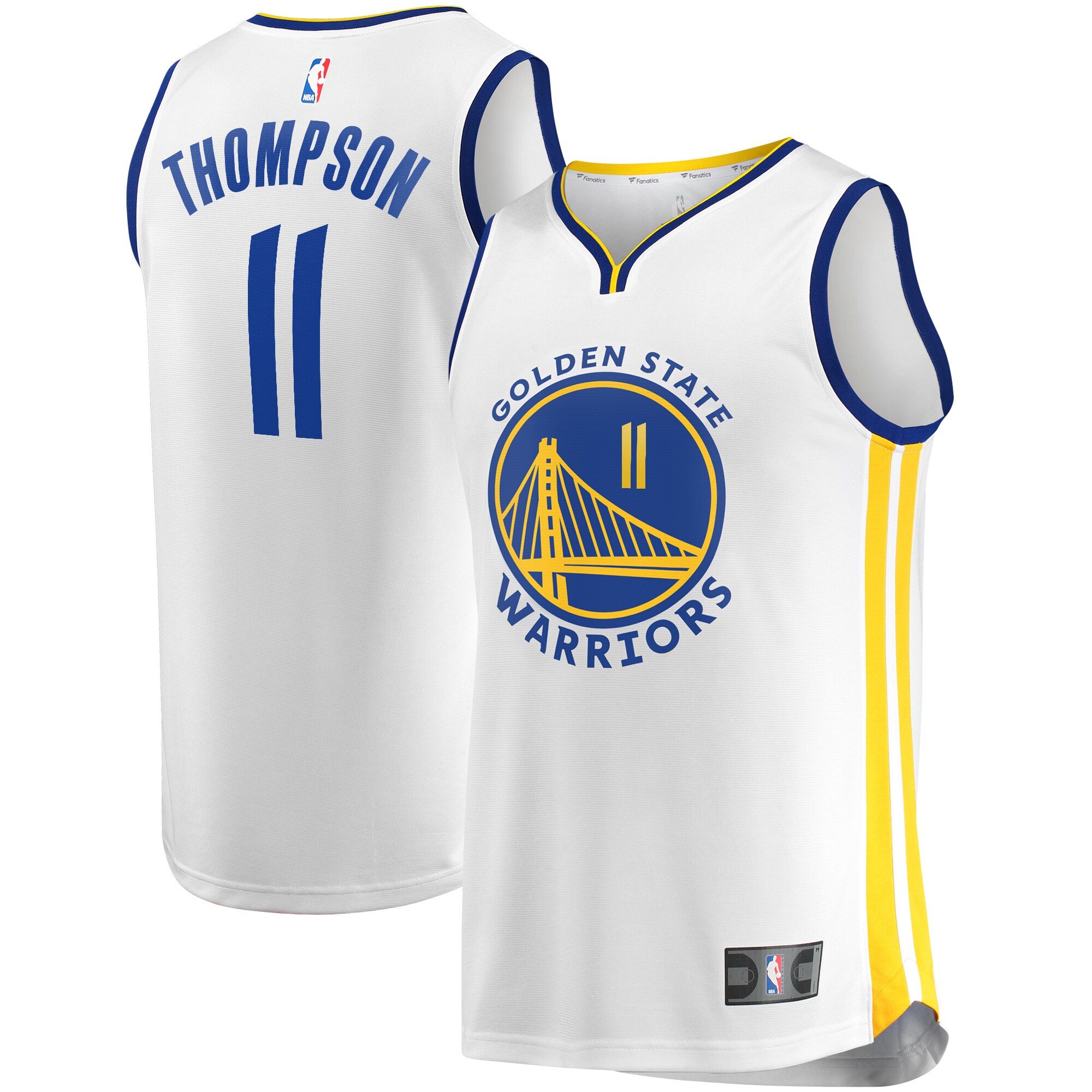 Klay Thompson Golden State Warriors Fanatics Fast Break Replica Player Jersey - White - Association Edition