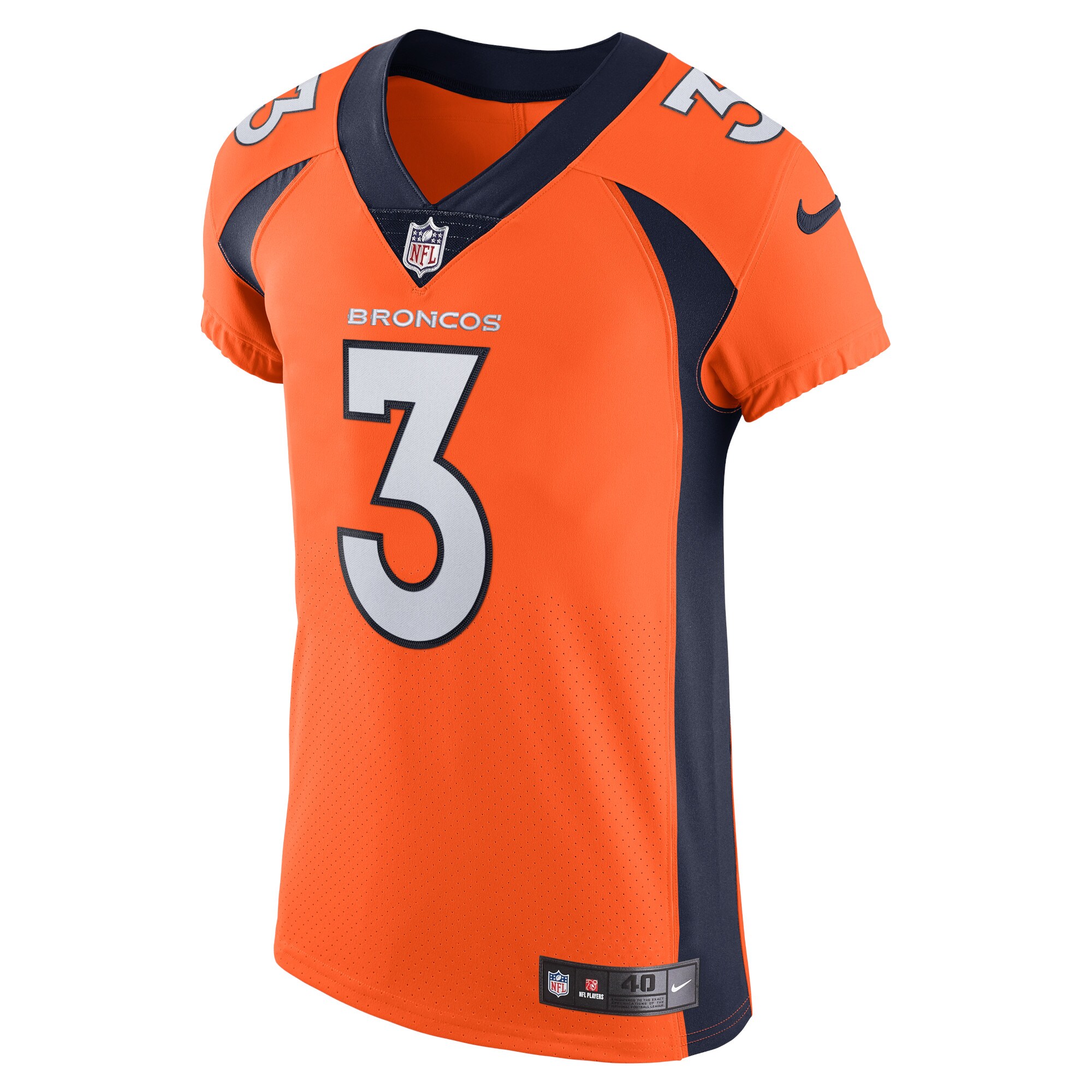 Russell Wilson Denver Broncos  Vapor Elite Jersey - Orange