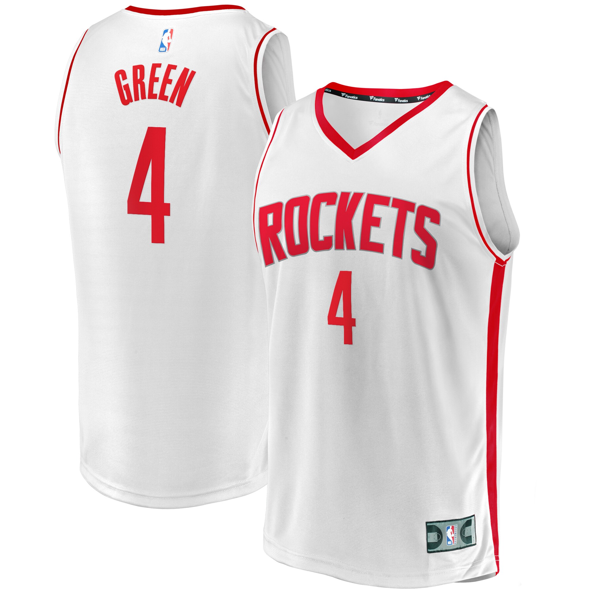 Jalen Green Houston Rockets Fanatics Youth Fast Break Replica Player Jersey - Association Edition - White