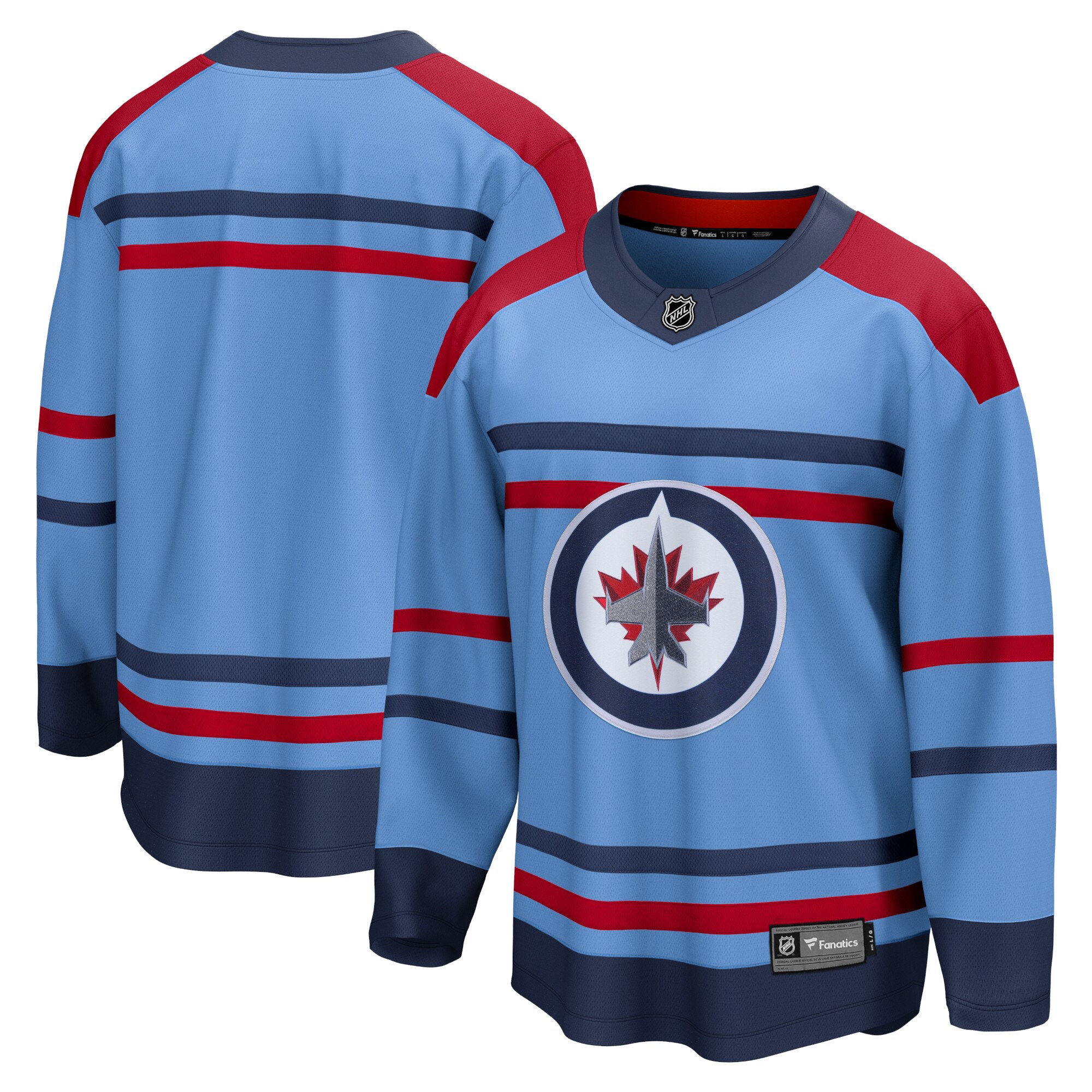 Winnipeg Jets Fanatics Anniversary Premier Breakaway Jersey - Light Blue