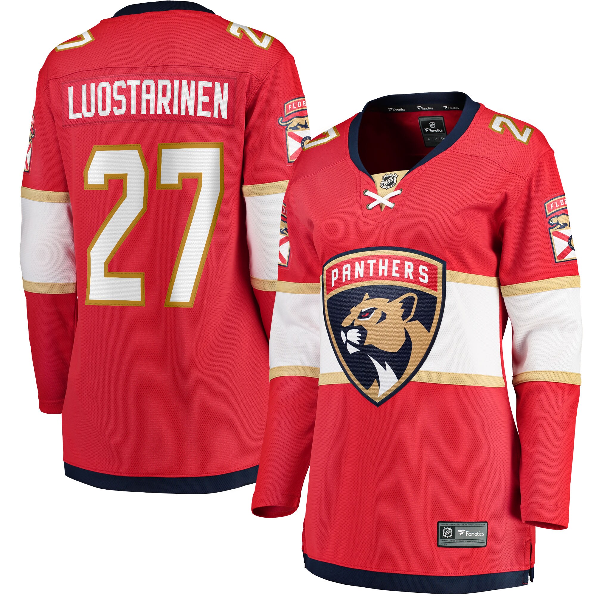 Eetu Luostarinen Florida Panthers Fanatics Women's Home Breakaway Player Jersey - Red