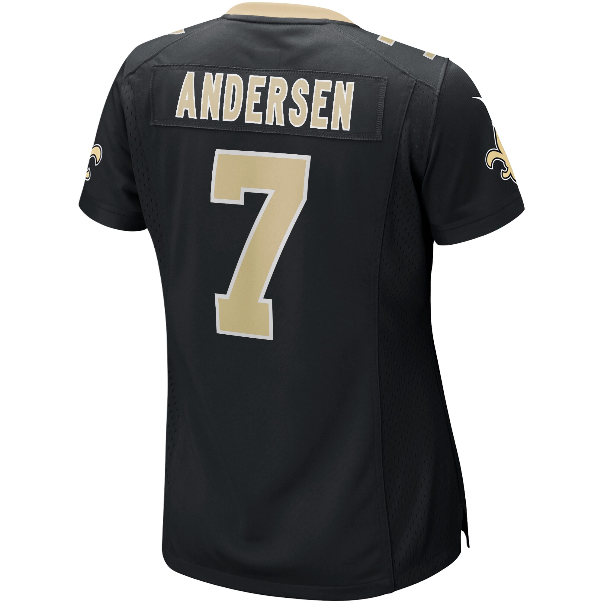 Morten Andersen New Orleans Saints  Women's Game Retired Player Jersey - Black
