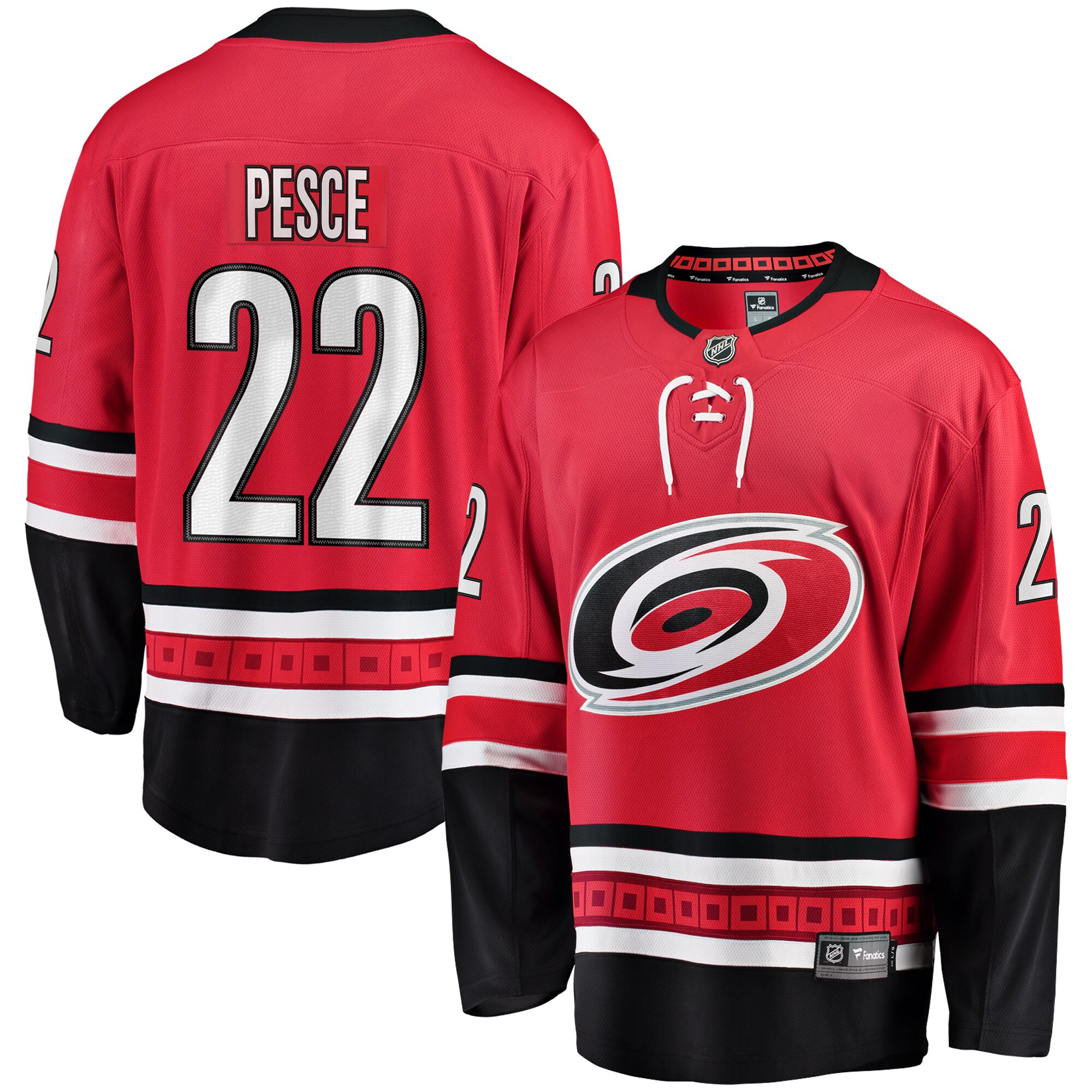 Brett Pesce Carolina Hurricanes Fanatics Alternate Breakaway Player Jersey - Red
