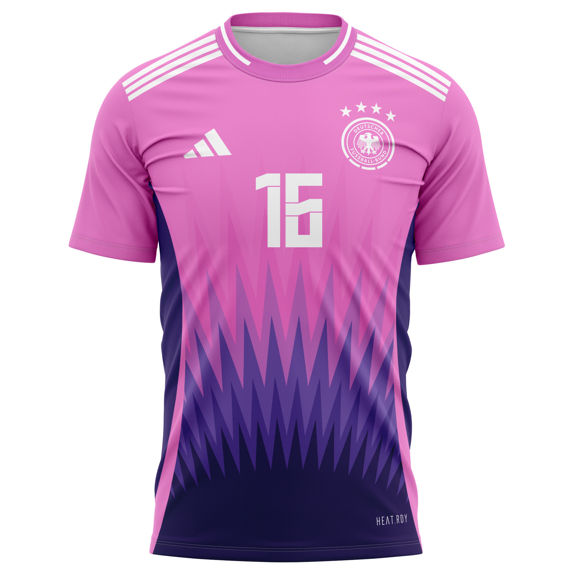 Waldemar Anton 16 Germany National Team 2024 Away Kits AOP T-shirt - Purple