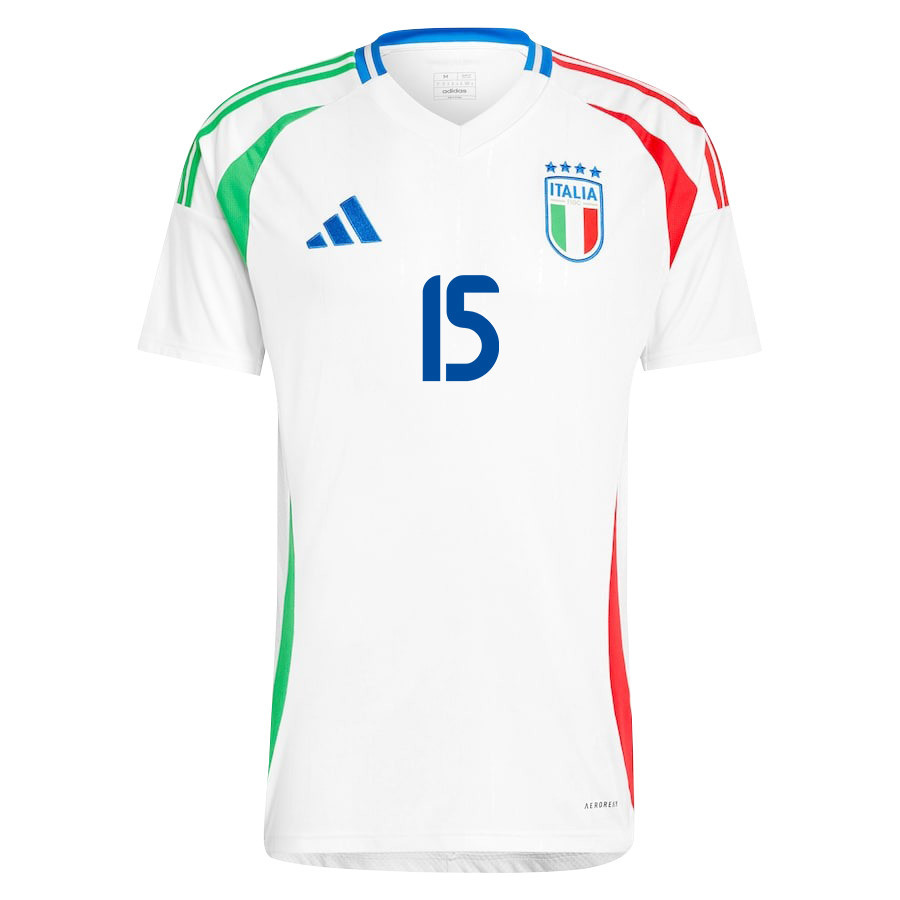 Raoul Bellanova 15 Italy National Team 2024/25 Away Men Jersey - White