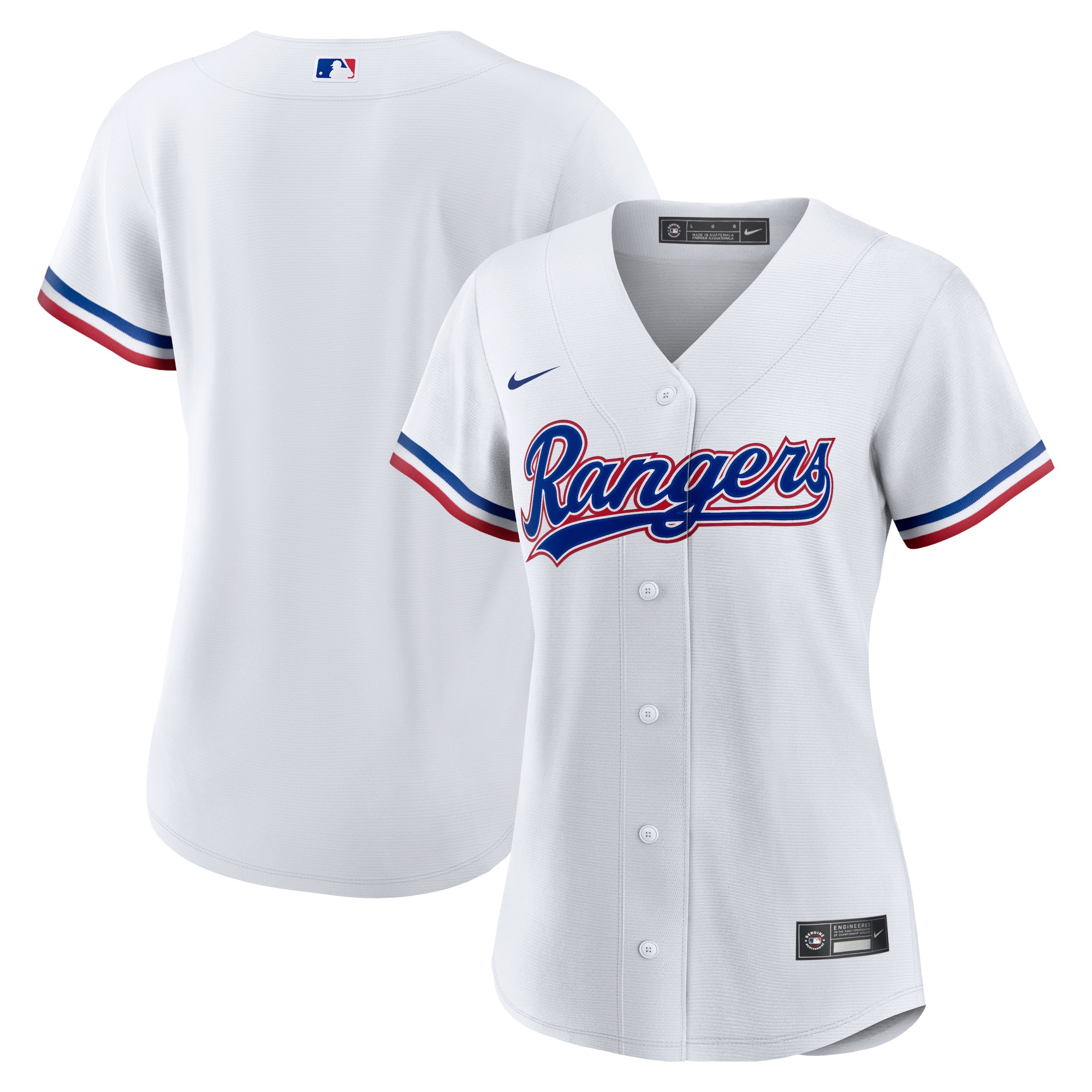 Texas Rangers  Women's Home Replica Team Jersey - White