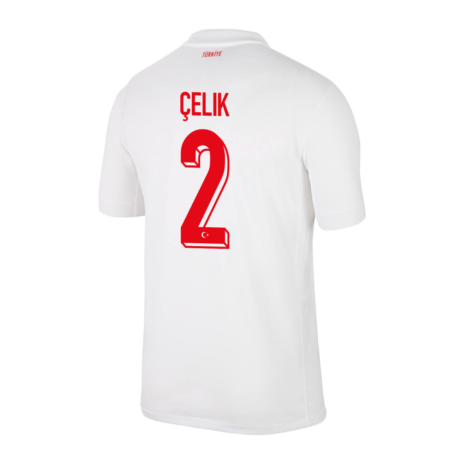 Zeki Çelik 2 Turkey National Team 2024 Home Stadium Men Jersey - White