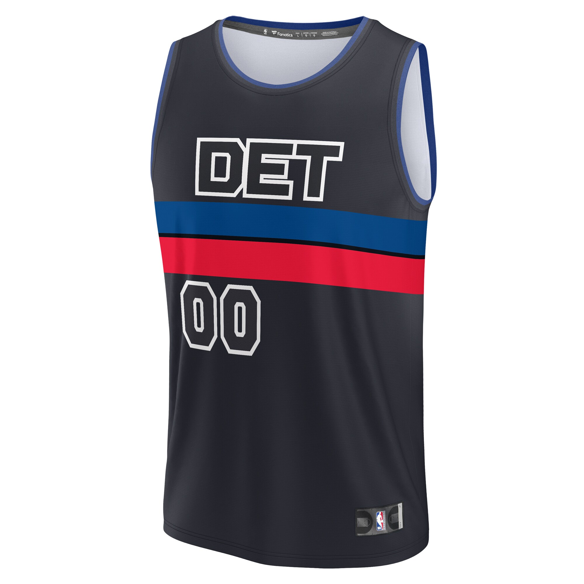 Detroit Pistons Fanatics Fast Break Custom Jersey - Charcoal - Statement Edition
