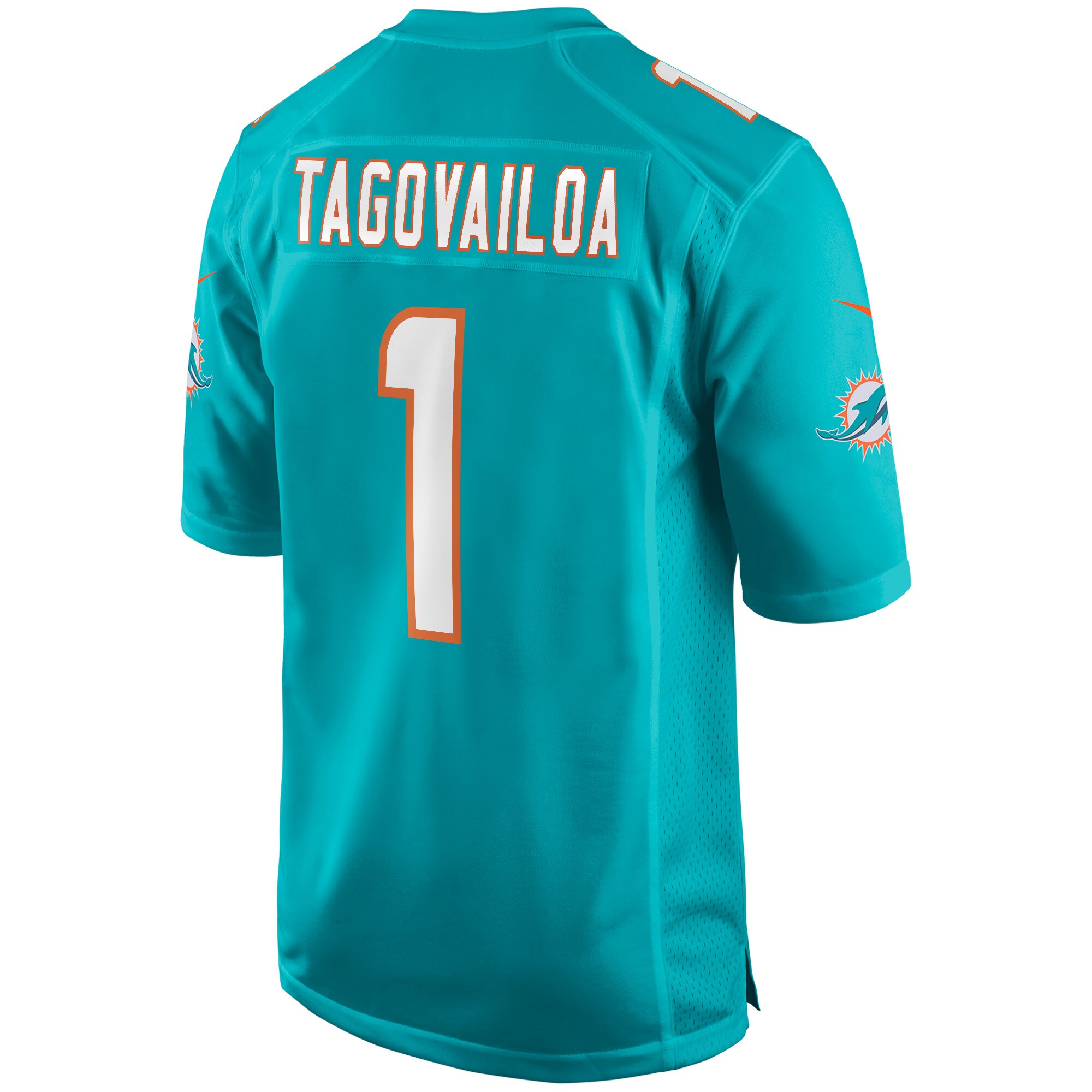 Tua Tagovailoa Miami Dolphins  Game Jersey - Aqua