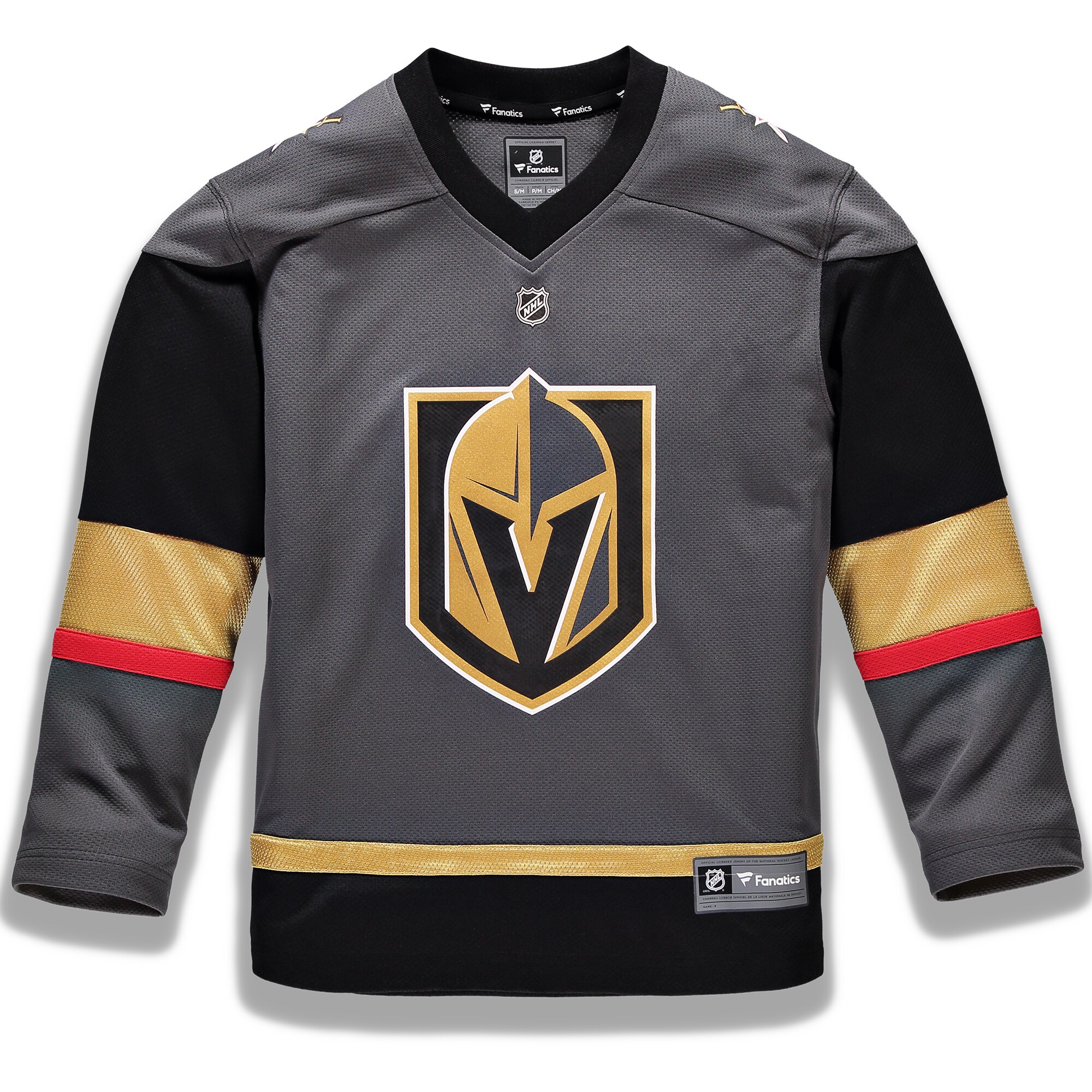 Vegas Golden Knights Fanatics Youth Alternate Replica Custom Jersey - Gray