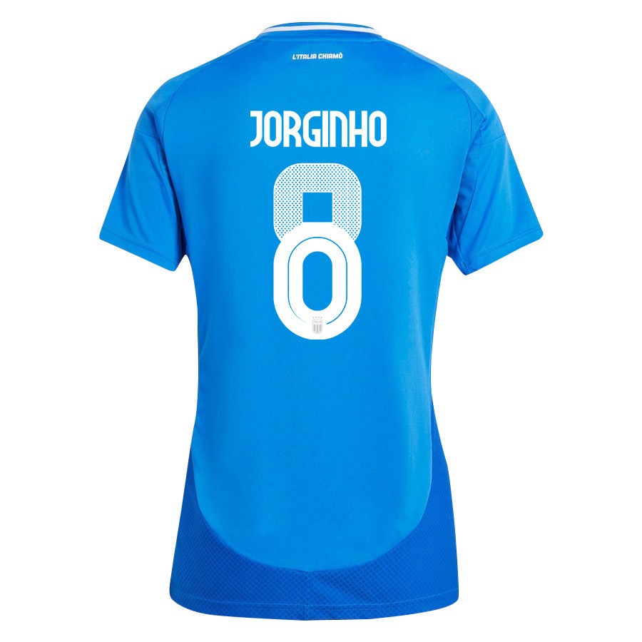Jorginho 8 Italy National Team 2024/25 Home Women Jersey - Blue