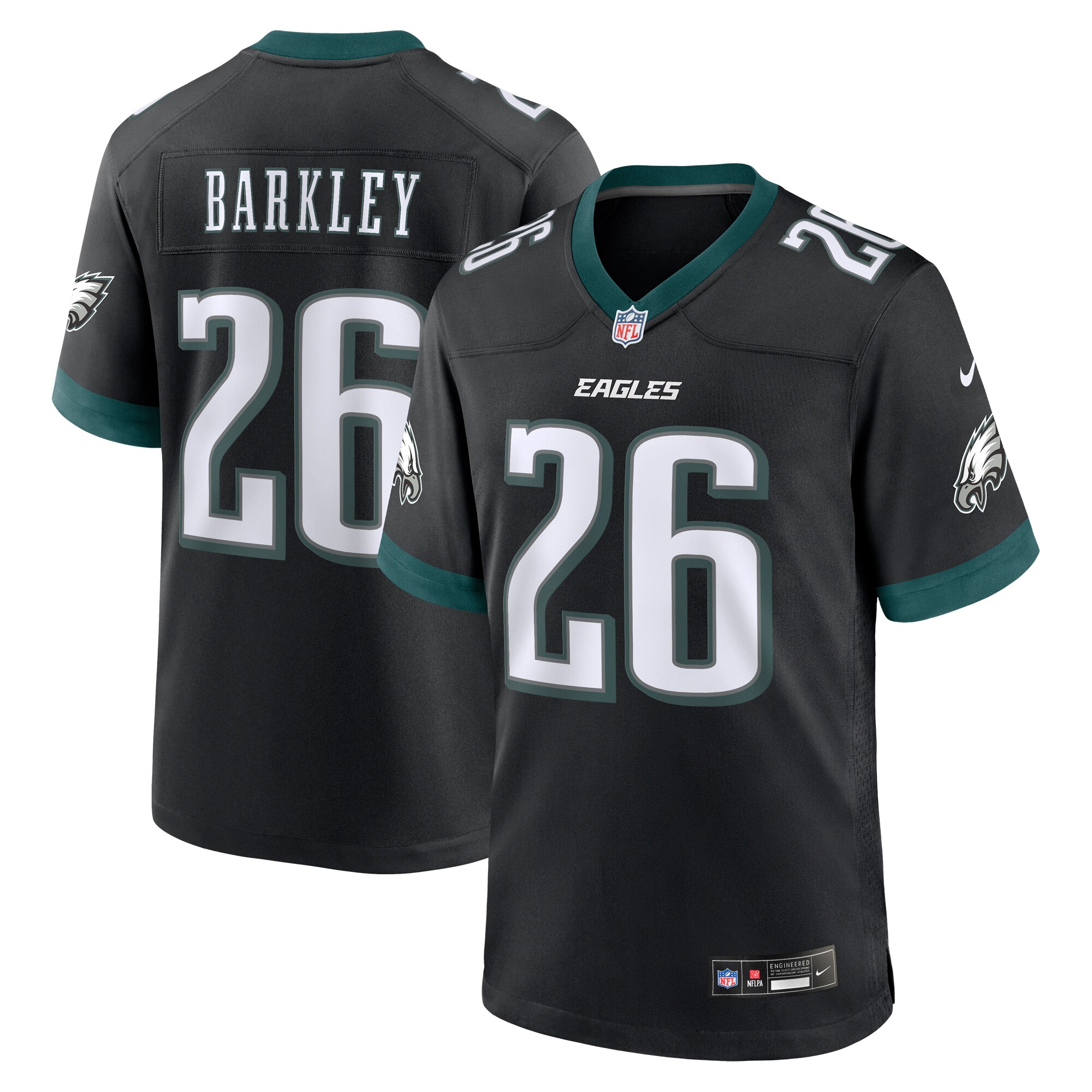 Saquon Barkley Philadelphia Eagles  Alternate Game Jersey -  Black