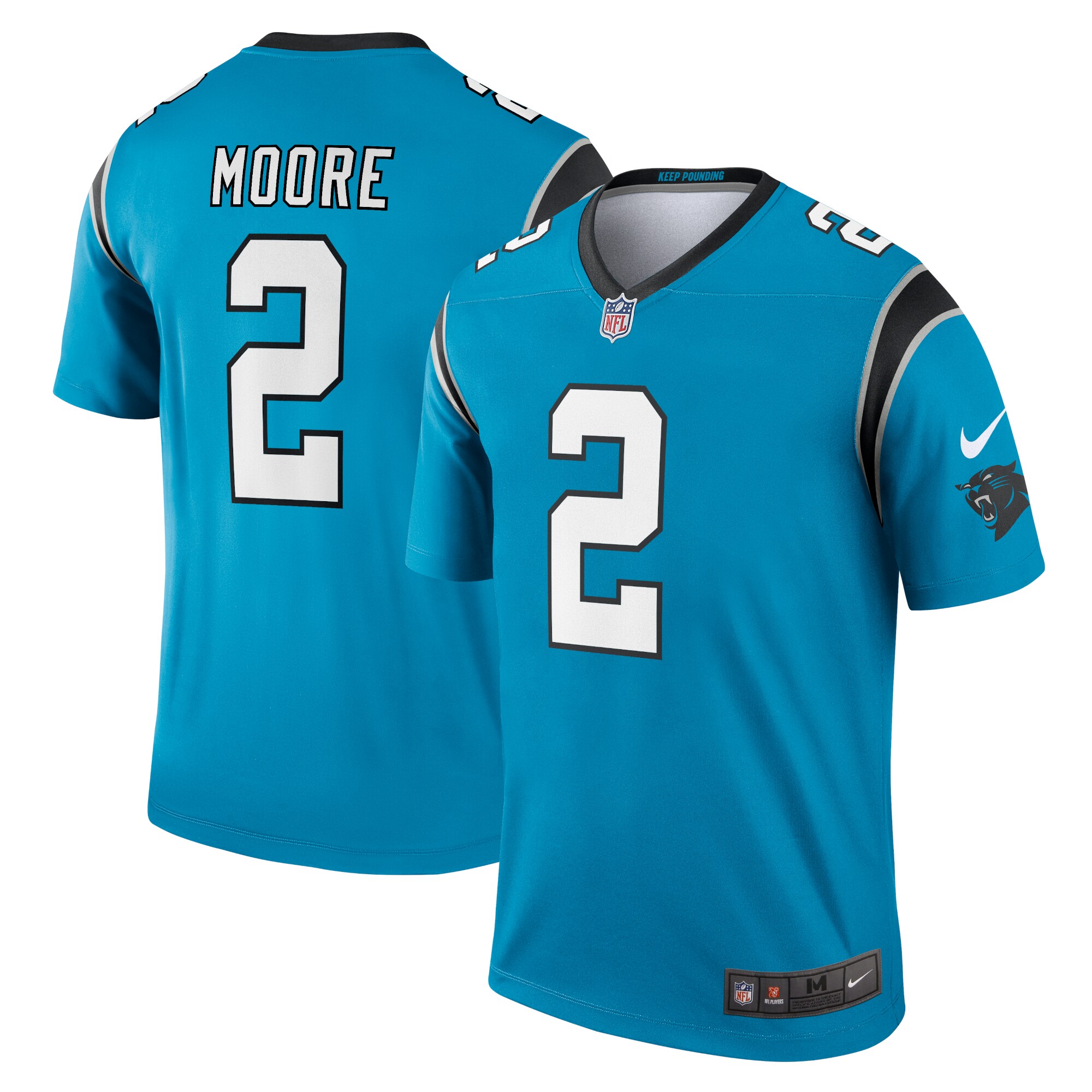 D.J. Moore Carolina Panthers  Legend Jersey - Blue