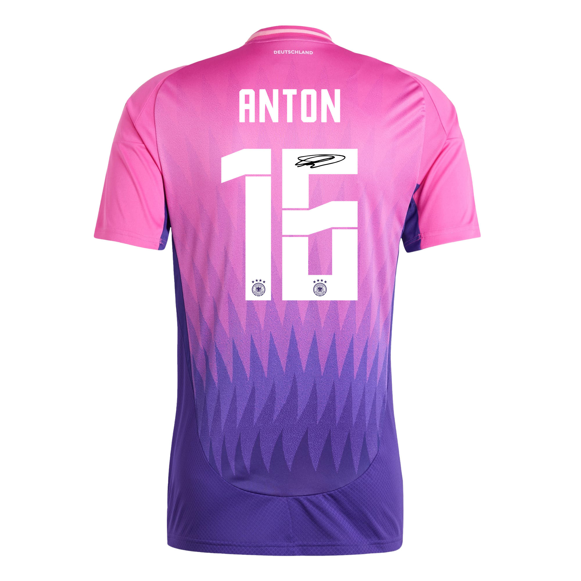 Waldemar Anton 16 Signed Germany National Team 2024/25 Away Jersey Autographed - Men