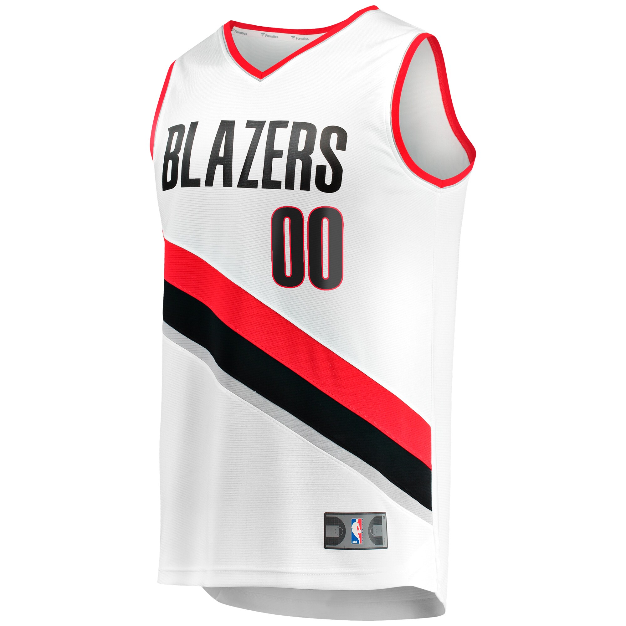 Portland Trail Blazers Fanatics Fast Break Custom Replica Jersey - Association Edition - White