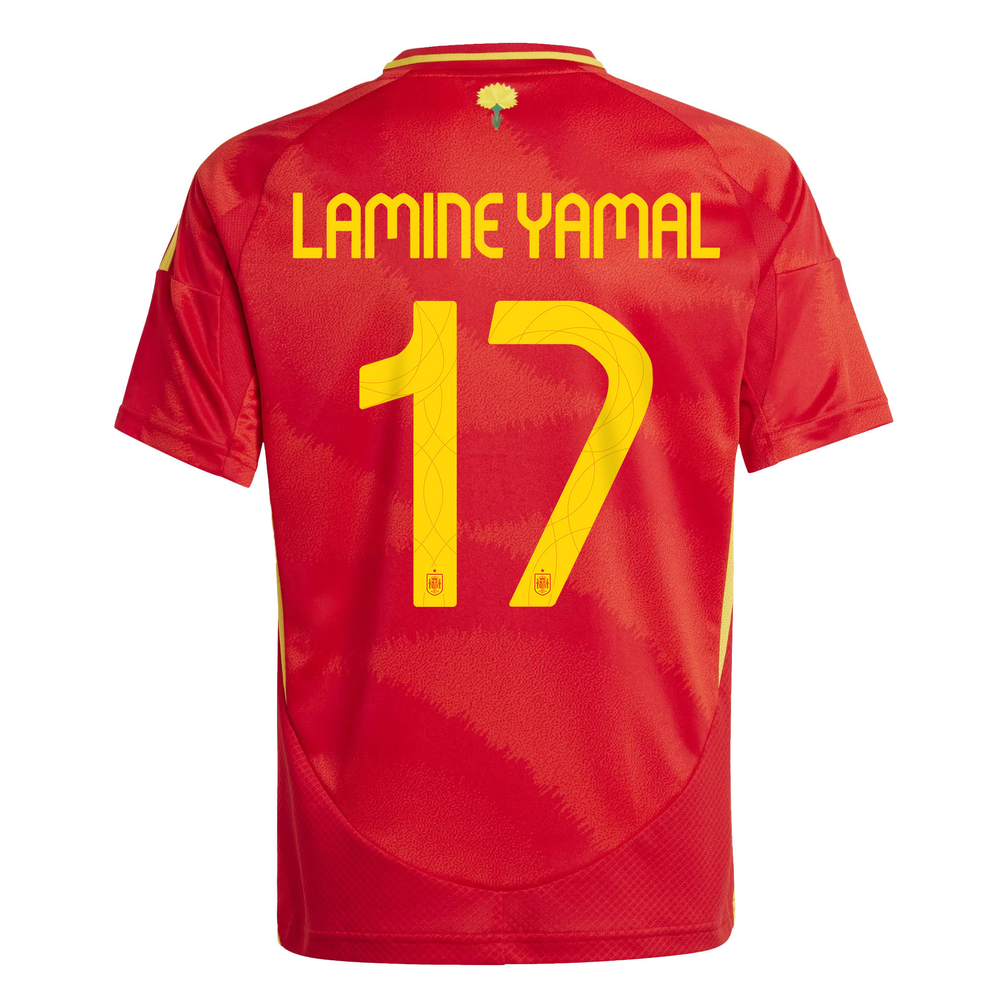 Lamine Yamal 17 Spain National Team 2024 Home YOUTH Jersey - Red